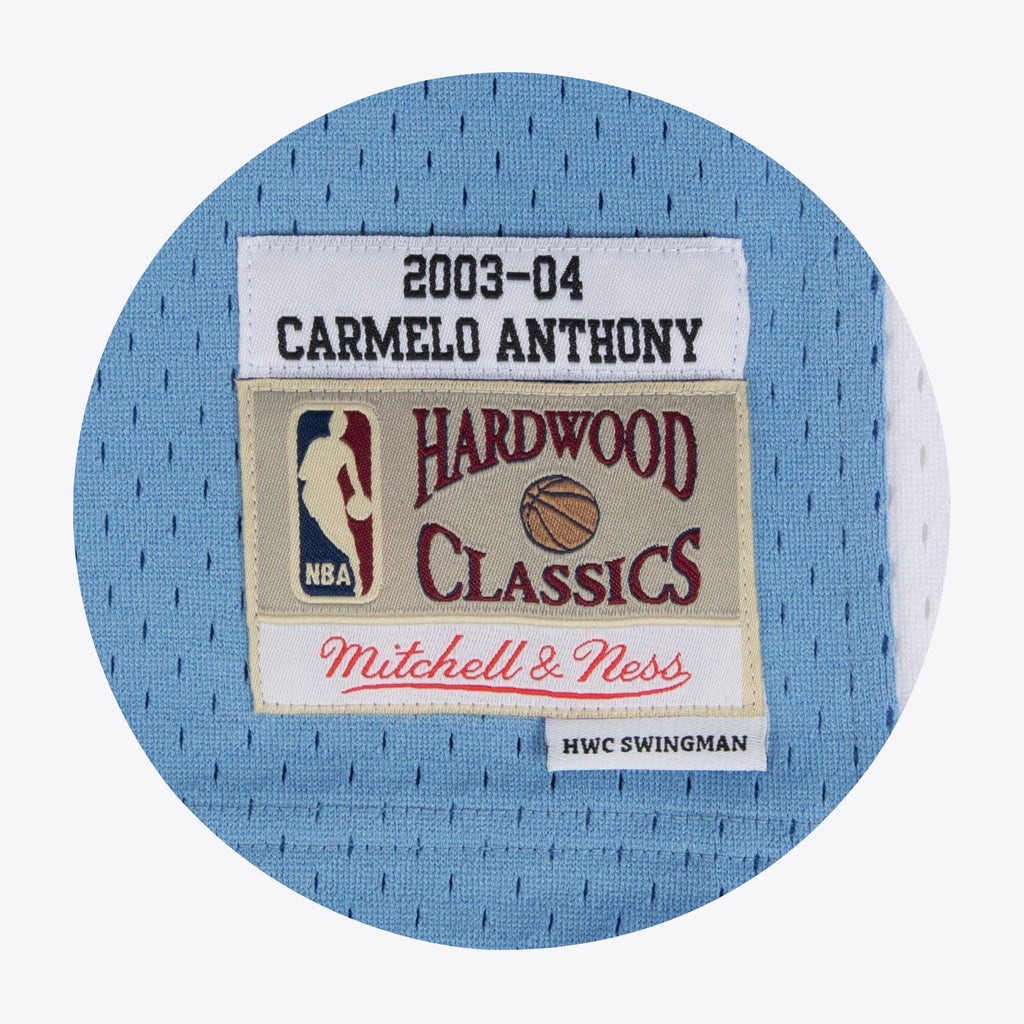 Carmelo Anthony Denver Nuggets 2003-04 Hardwood Classics Swingman Road Jersey - Blue - Mens