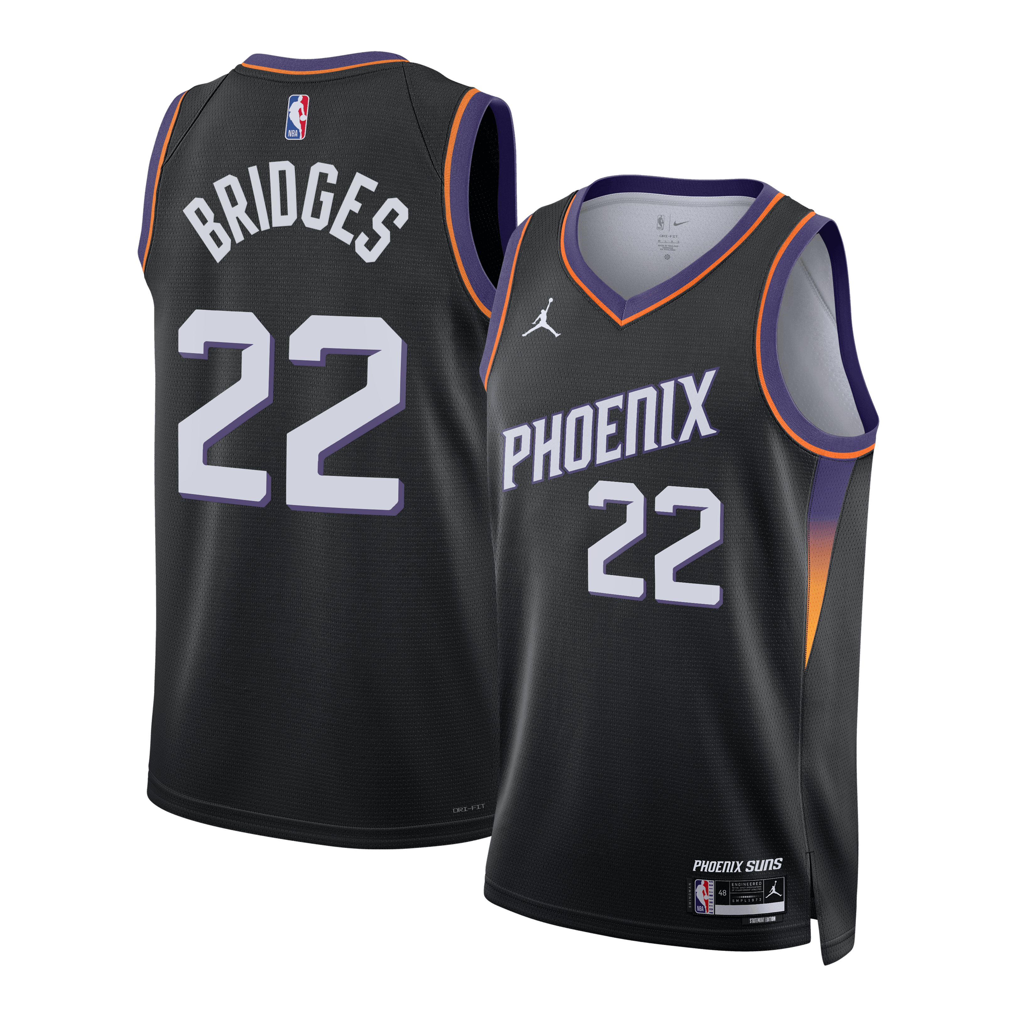 Miles Bridges Phoenix Suns Statement Edition Jersey - Black - Unisex