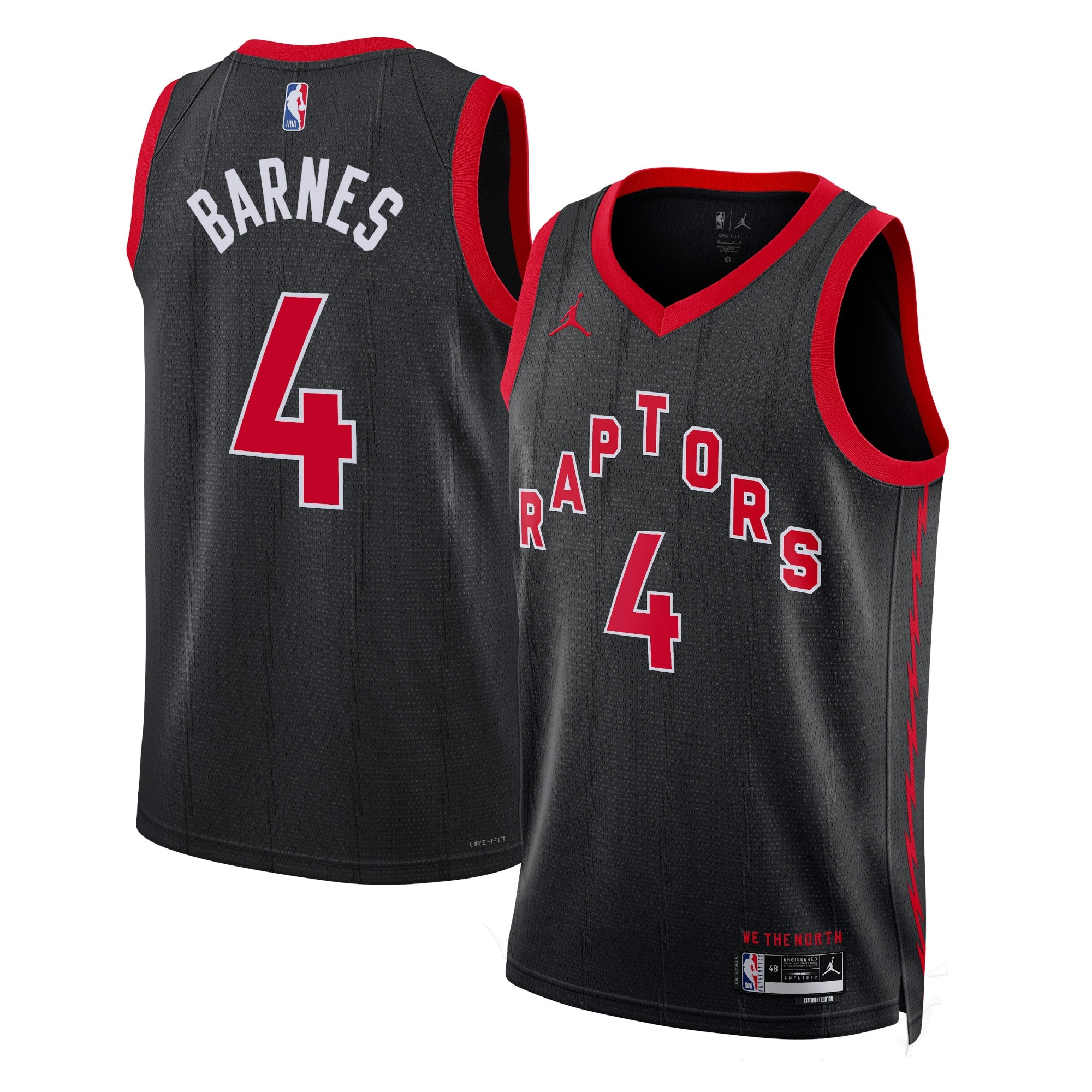 Scottie Barnes Toronto Raptors Statement Edition Swingman Jersey - Black - Unisex