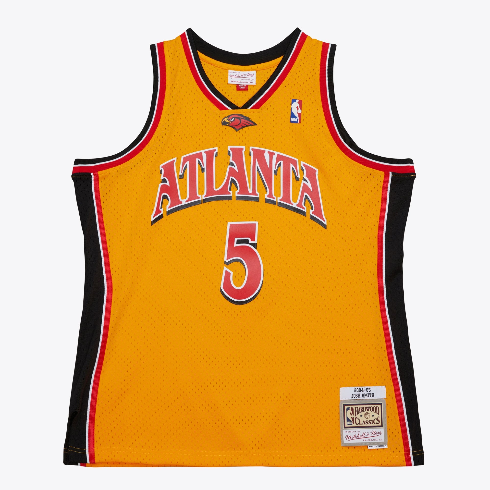 Josh Smith Atlanta Hawks 2004 Authentic Alternate Jersey - Yellow