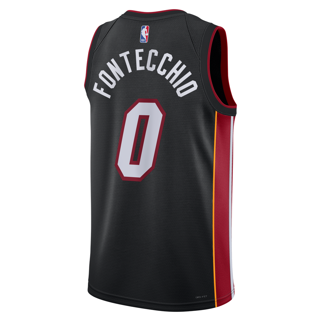 Simone Fontecchio Miami Heat Icon Edition Swingman Jersey - Black - Unisex