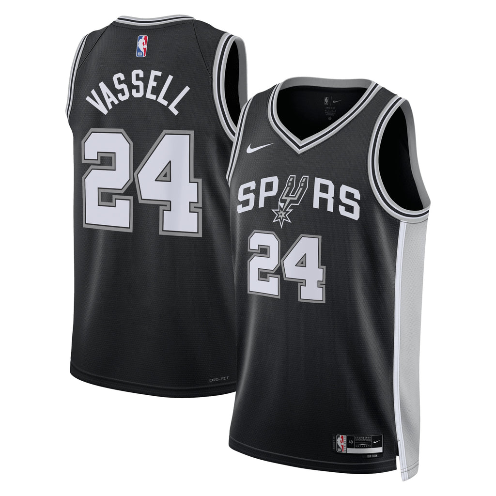 Devin Vassell San Antonio Spurs Icon Edition Swingman Jersey - Black - Unisex