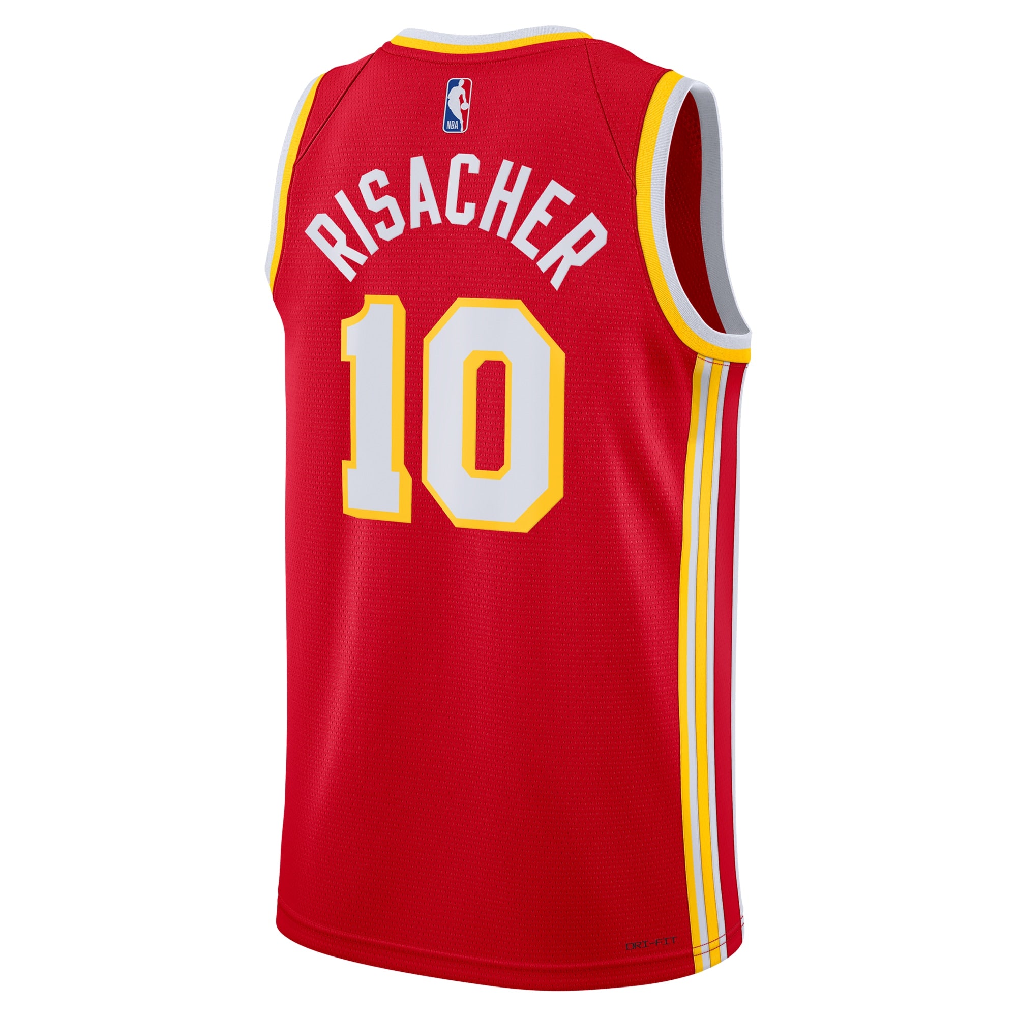 Zaccharie Risacher Atlanta Hawks Swingman Icon Jersey - Red - Unisex