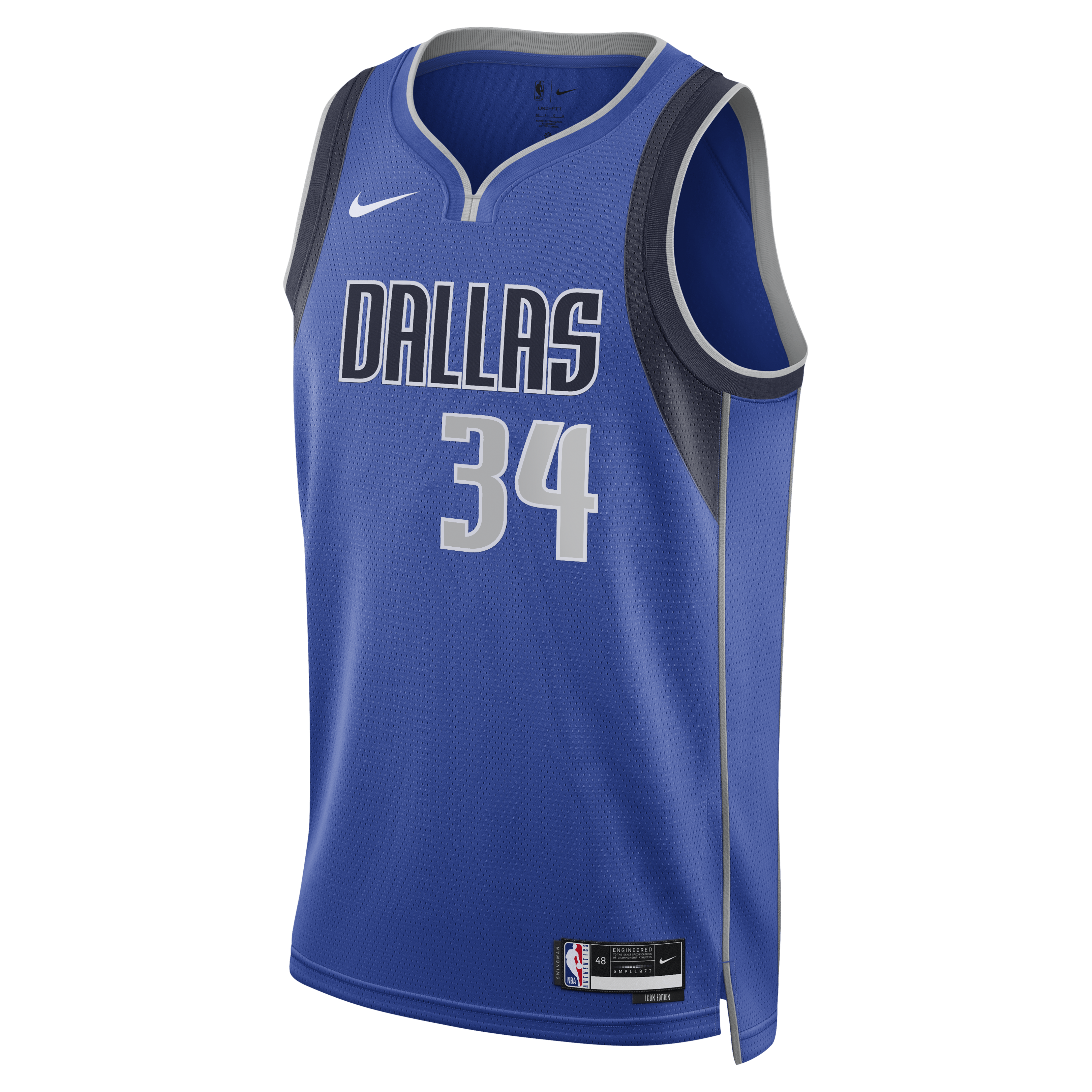 Santi Aldama Dallas Mavericks Icon Edition Swingman Jersey - Blue - Unisex