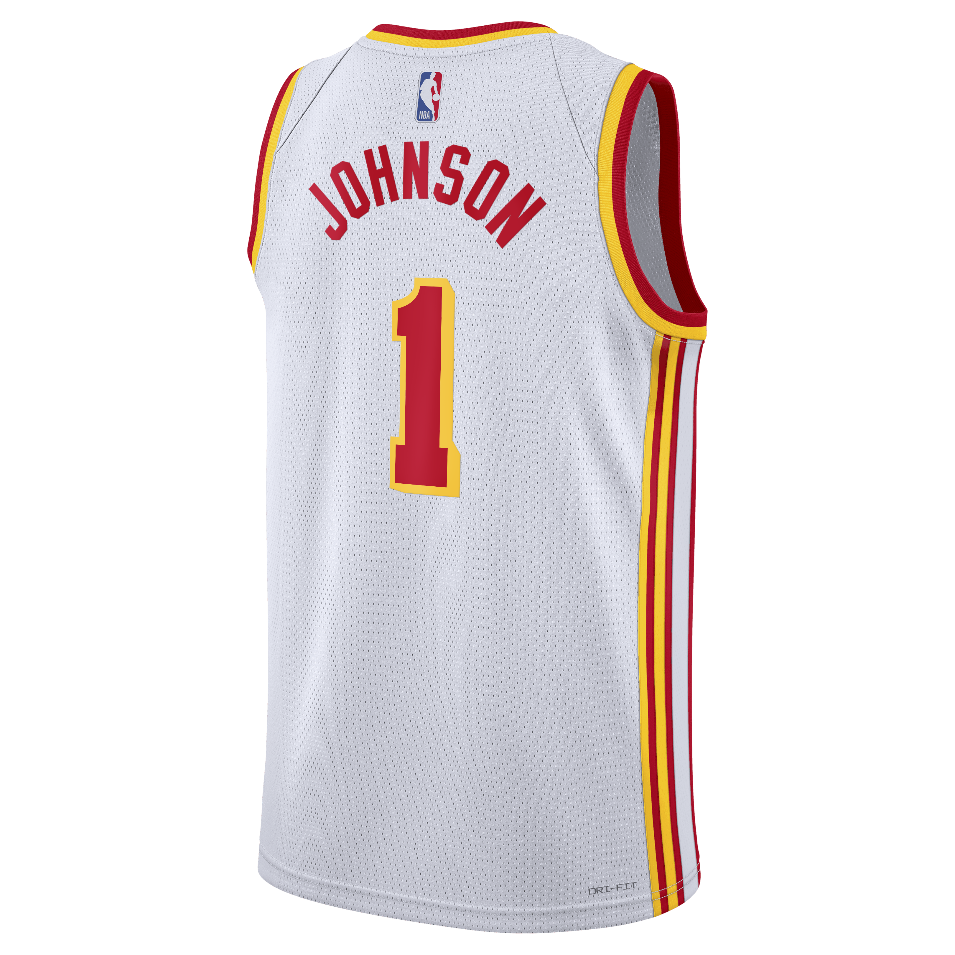 Jalen Johnson Atlanta Hawks Association Edition Swingman Jersey - White - Unisex