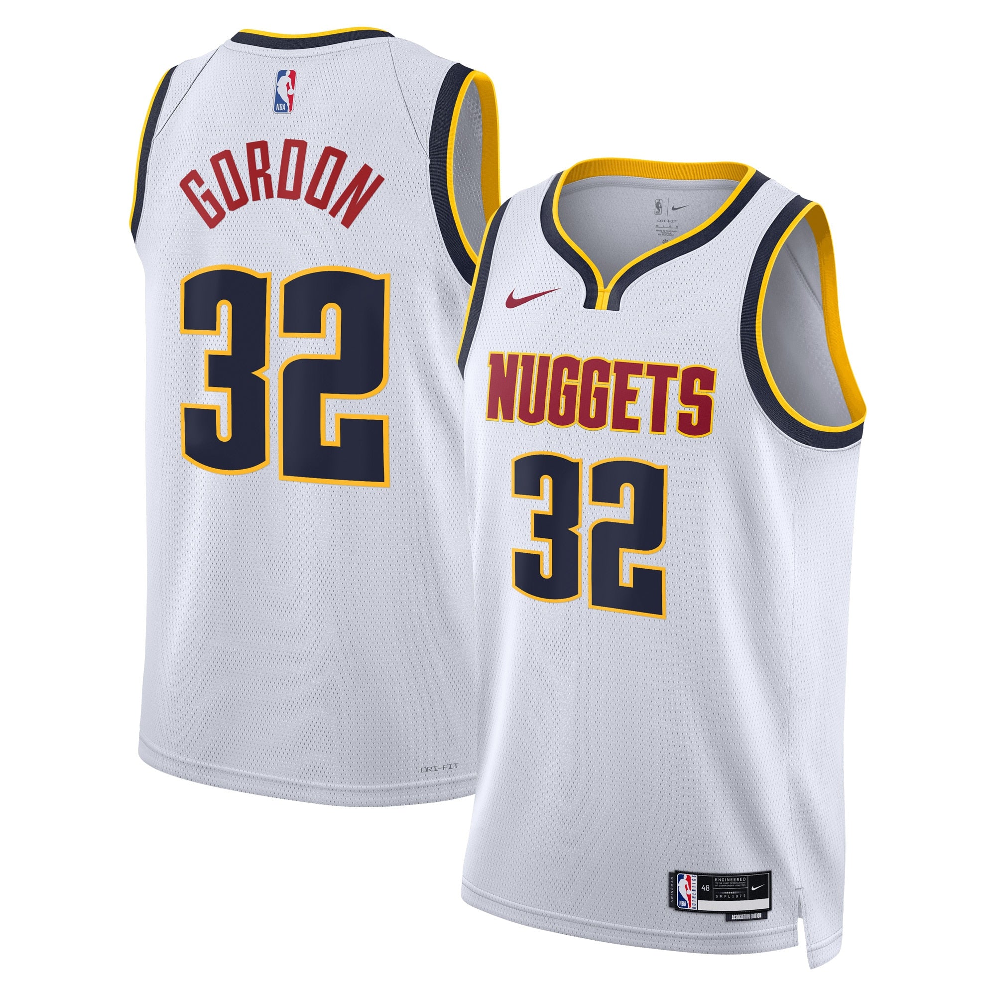 Aaron Gordon Denver Nuggets Association Edition Swingman Jersey - White - Unisex