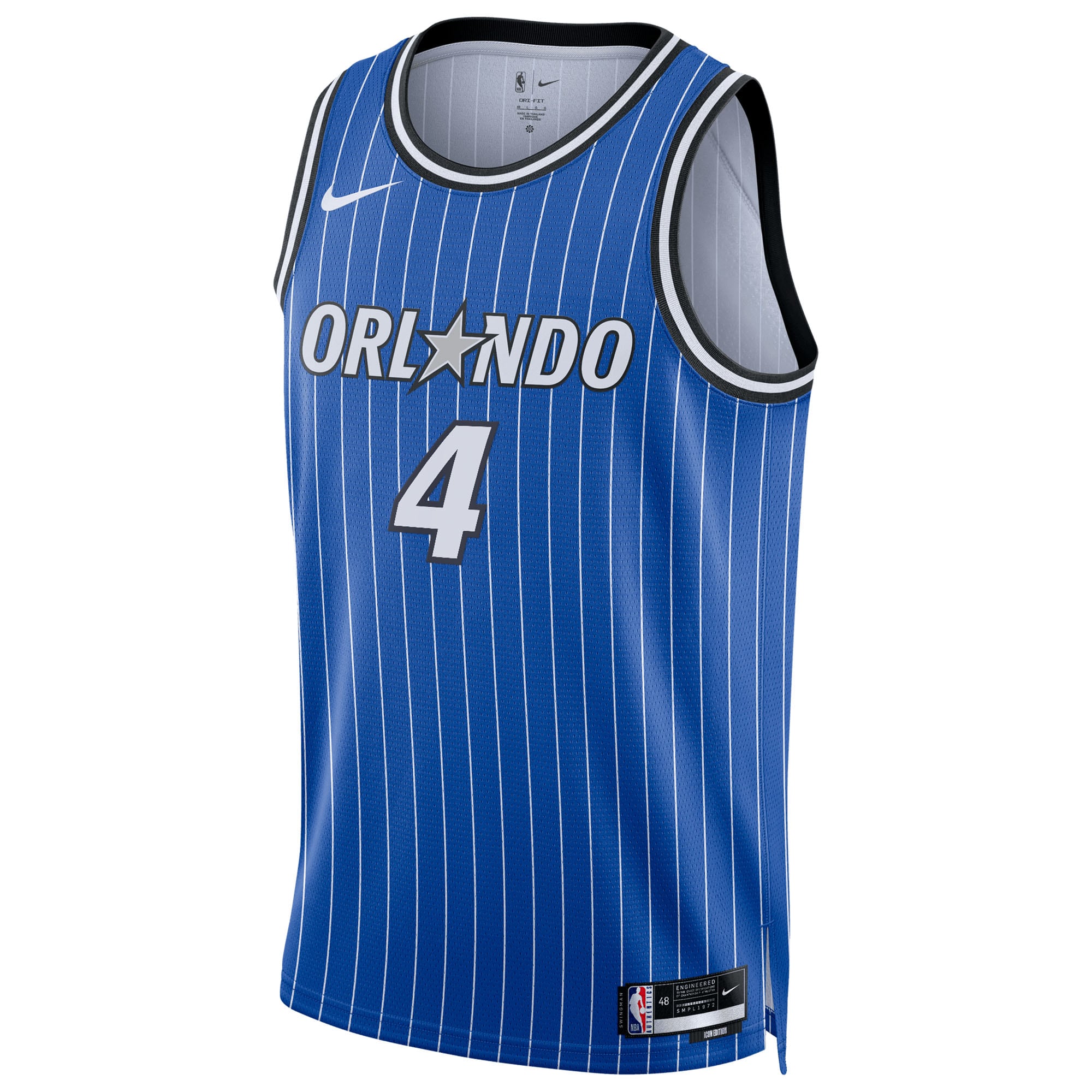 Jalen Suggs Orlando Magic Icon Edition Replica Swingman Jersey - Blue - Unisex