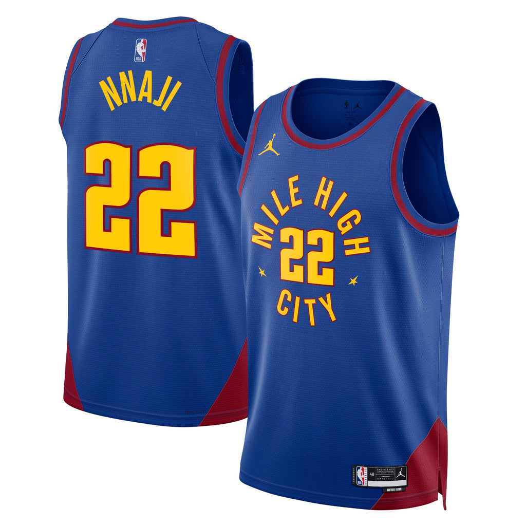Zeke Nnaji Denver Nuggets Statement Edition Swingman Jersey - Blue - Unisex