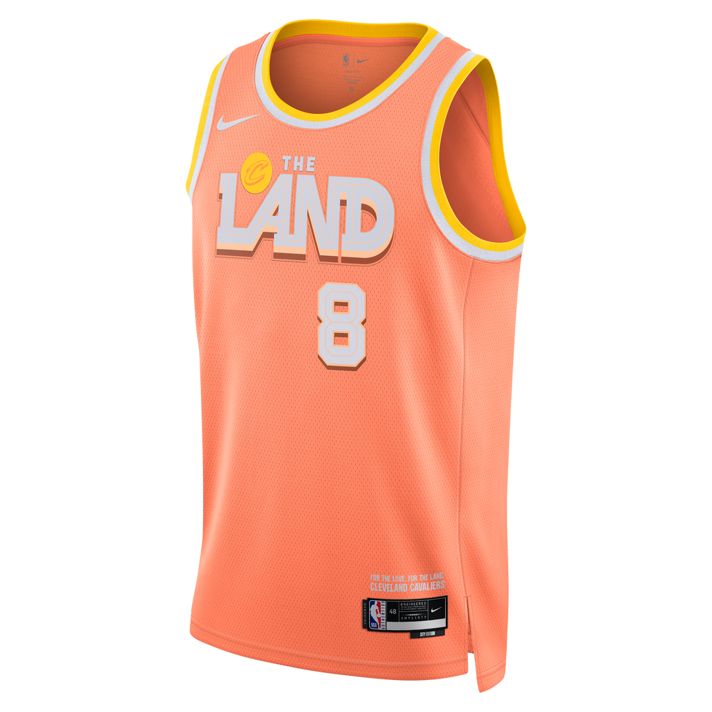 Dennis Schröder Cleveland Cavaliers 2025/26 City Edition Swingman Jersey - Orange - Unisex