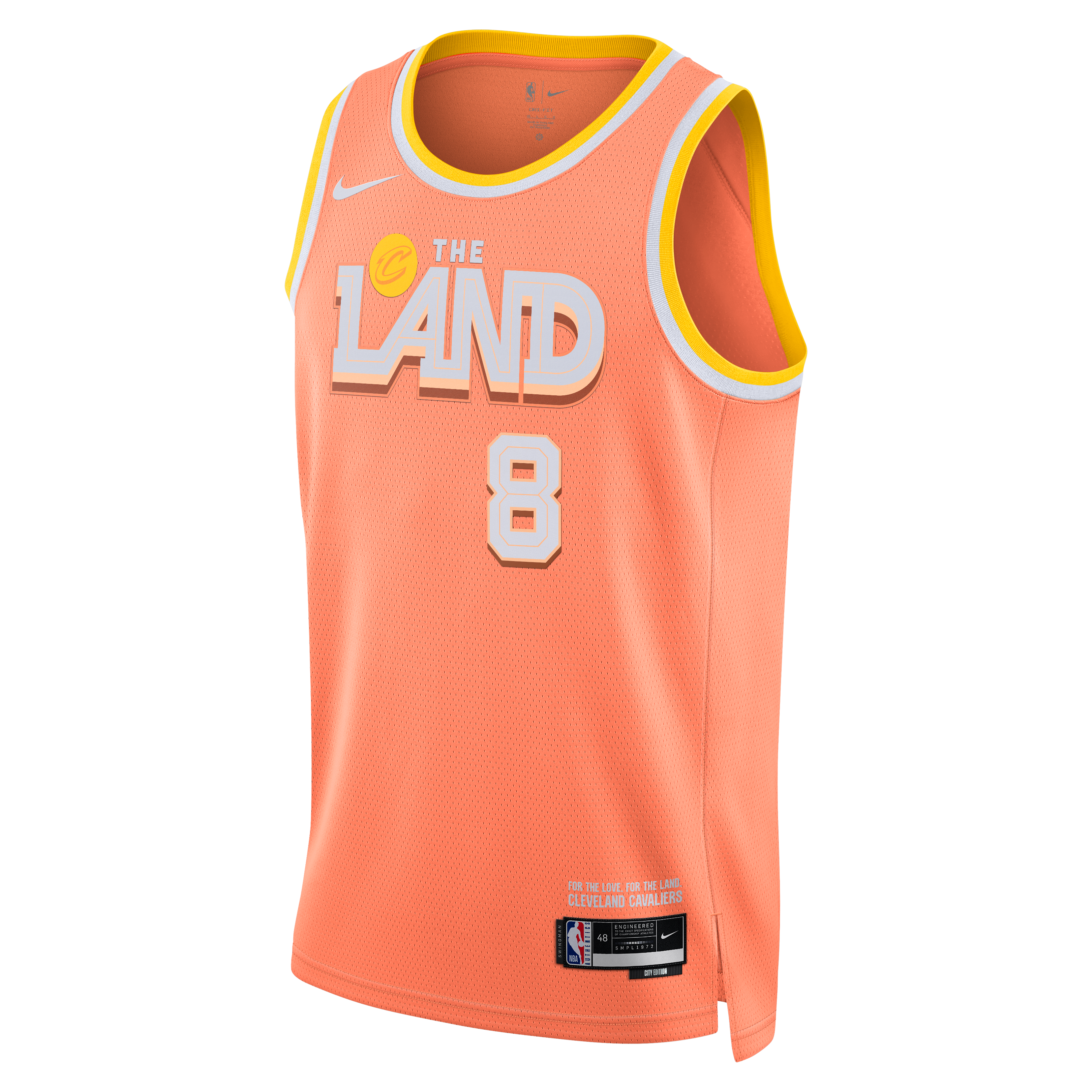 Dennis Schröder Cleveland Cavaliers 2025/26 City Edition Swingman Jersey - Orange - Unisex