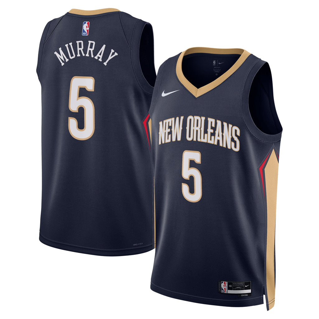 Dejounte Murray New Orleans Pelicans Icon Edition Swingman Jersey - Navy - Unisex