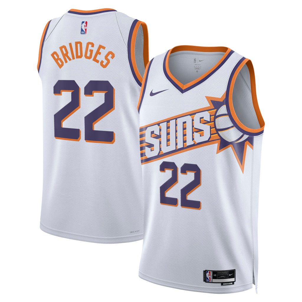 Miles Bridges Phoenix Suns Association Edition Swingman Jersey - White - Unisex