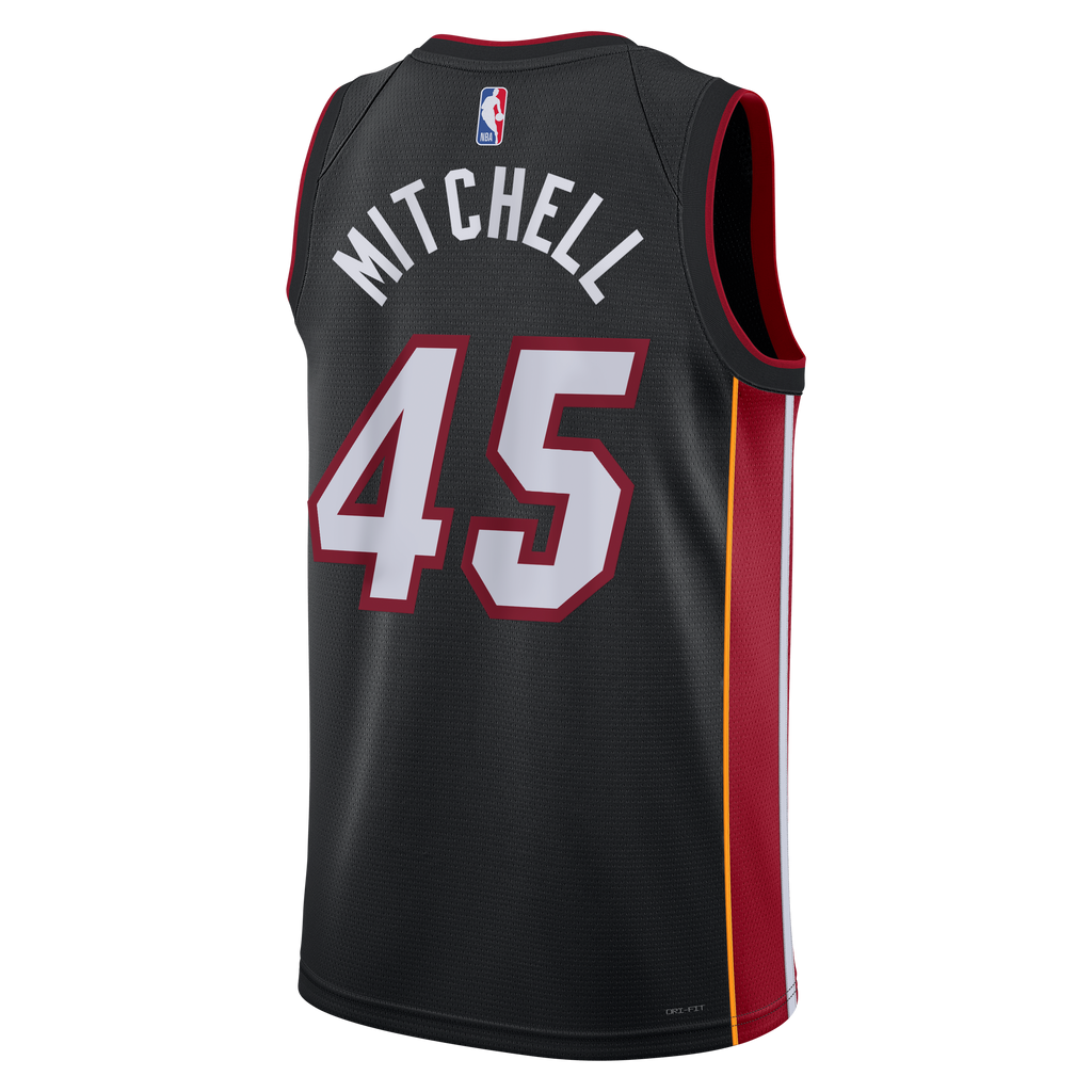 Davion Mitchell Miami Heat Icon Edition Swingman Jersey - Black - Unisex