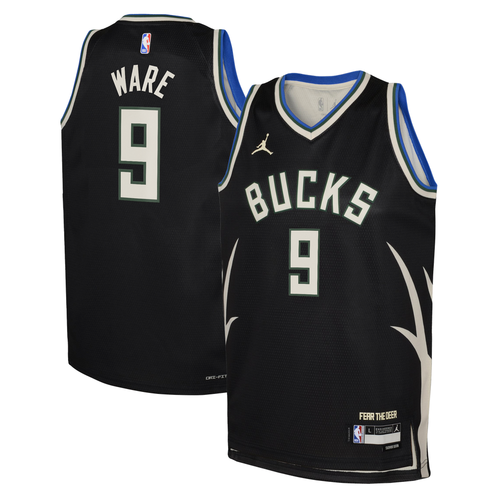 Kel'el Ware Milwaukee Bucks Statement Edition Swingman Jersey - Hunter Green - Youth