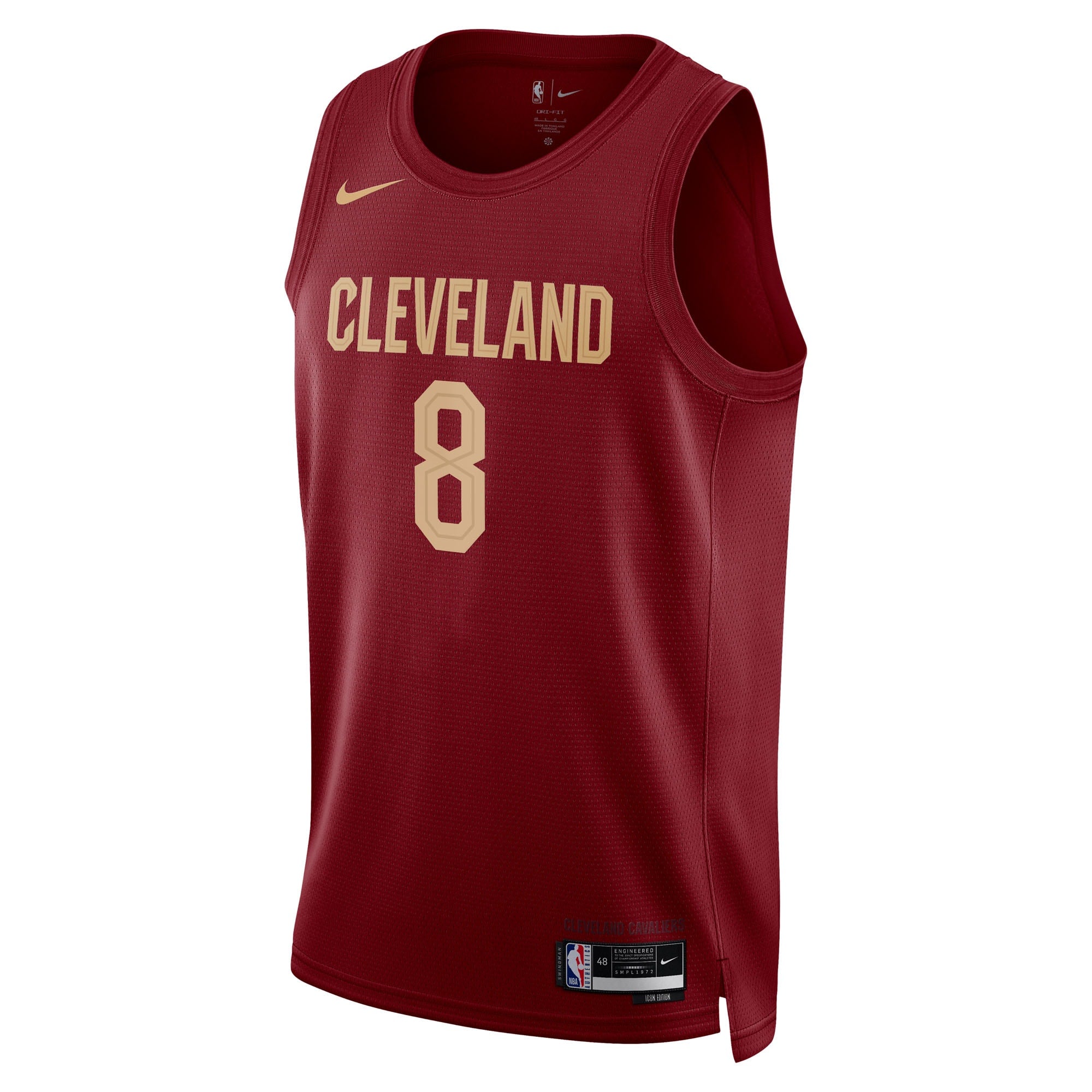 Dennis Schröder Cleveland Cavaliers Icon Edition Swingman Jersey - Wine - Unisex