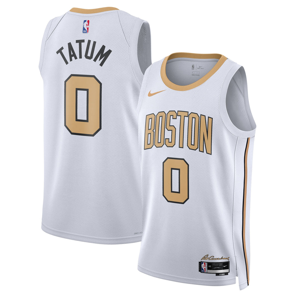 Jayson Tatum Boston Celtics 2025/26 City Edition Swingman Jersey - White - Unisex