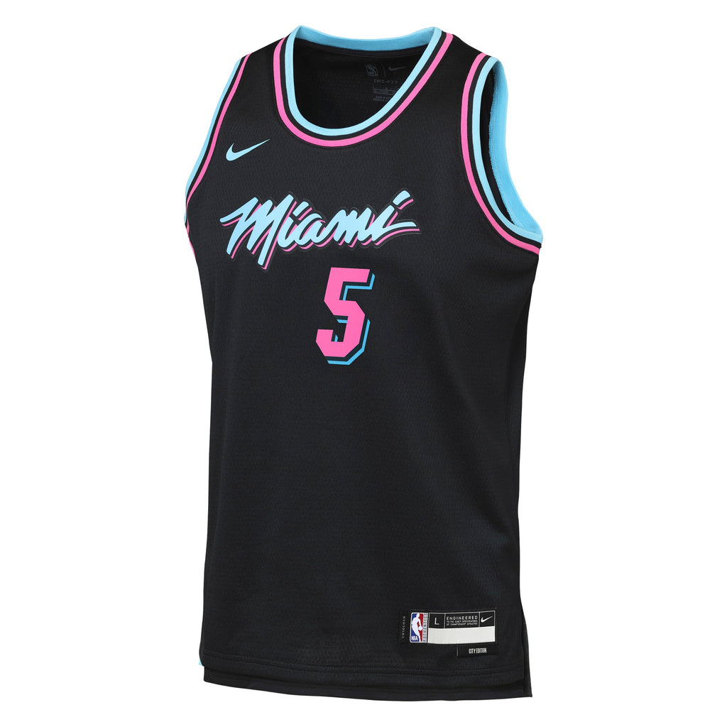 Nikola Jović Miami Heat 2025/26 City Edition Swingman Jersey - Black - Youth