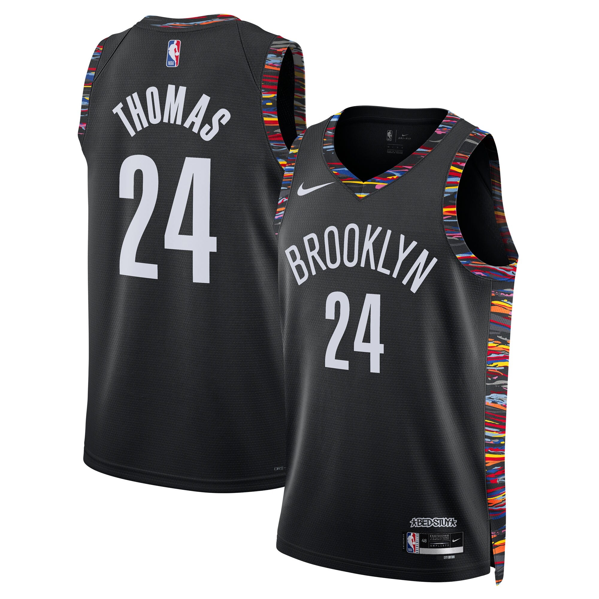 Cam Thomas Brooklyn Nets 2025/26 City Edition Swingman Jersey - Black - Unisex