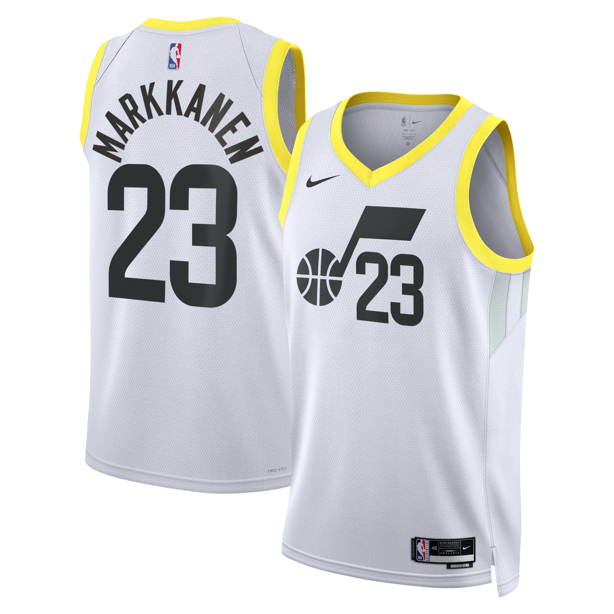 Lauri Markkanen Utah Jazz Association Edition Swingman Jersey - White - Unisex