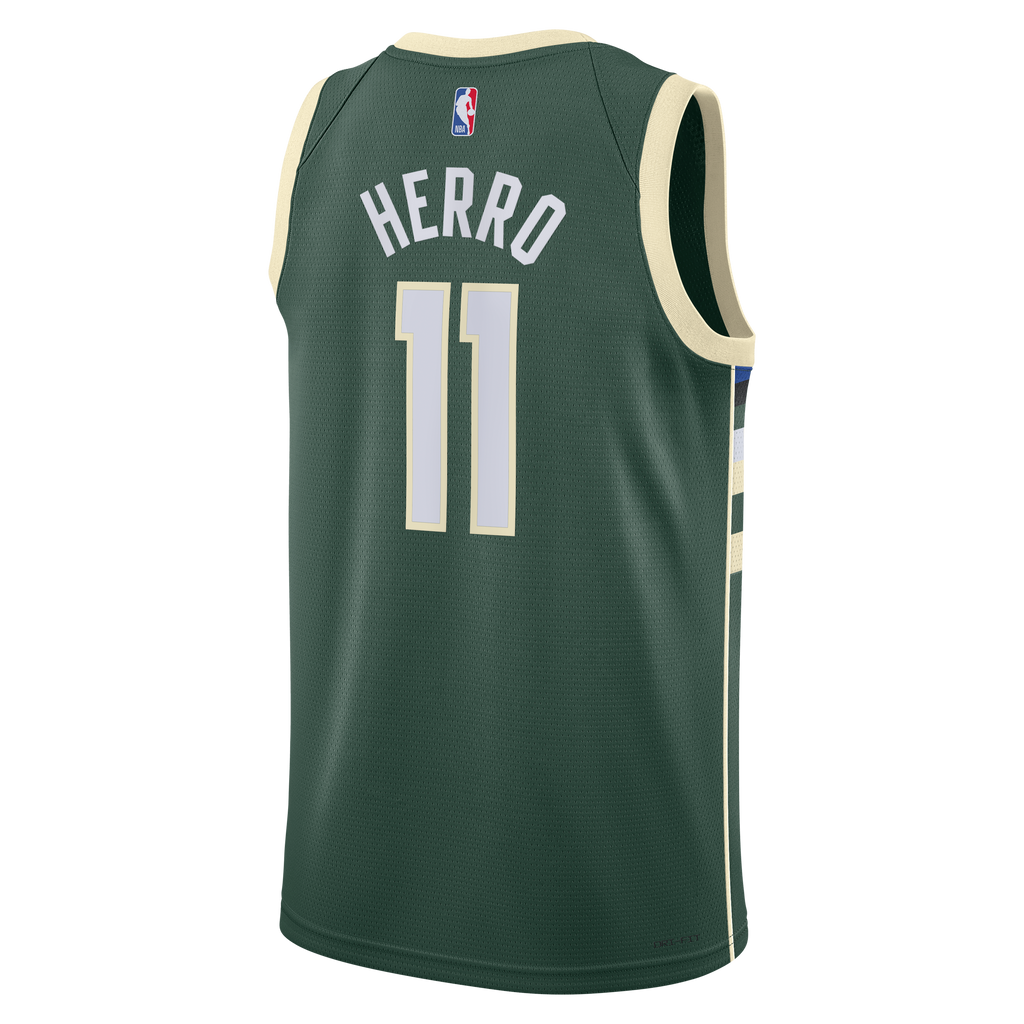 Tyler Herro Milwaukee Bucks Icon Edition Swingman Jersey - Hunter Green - Unisex