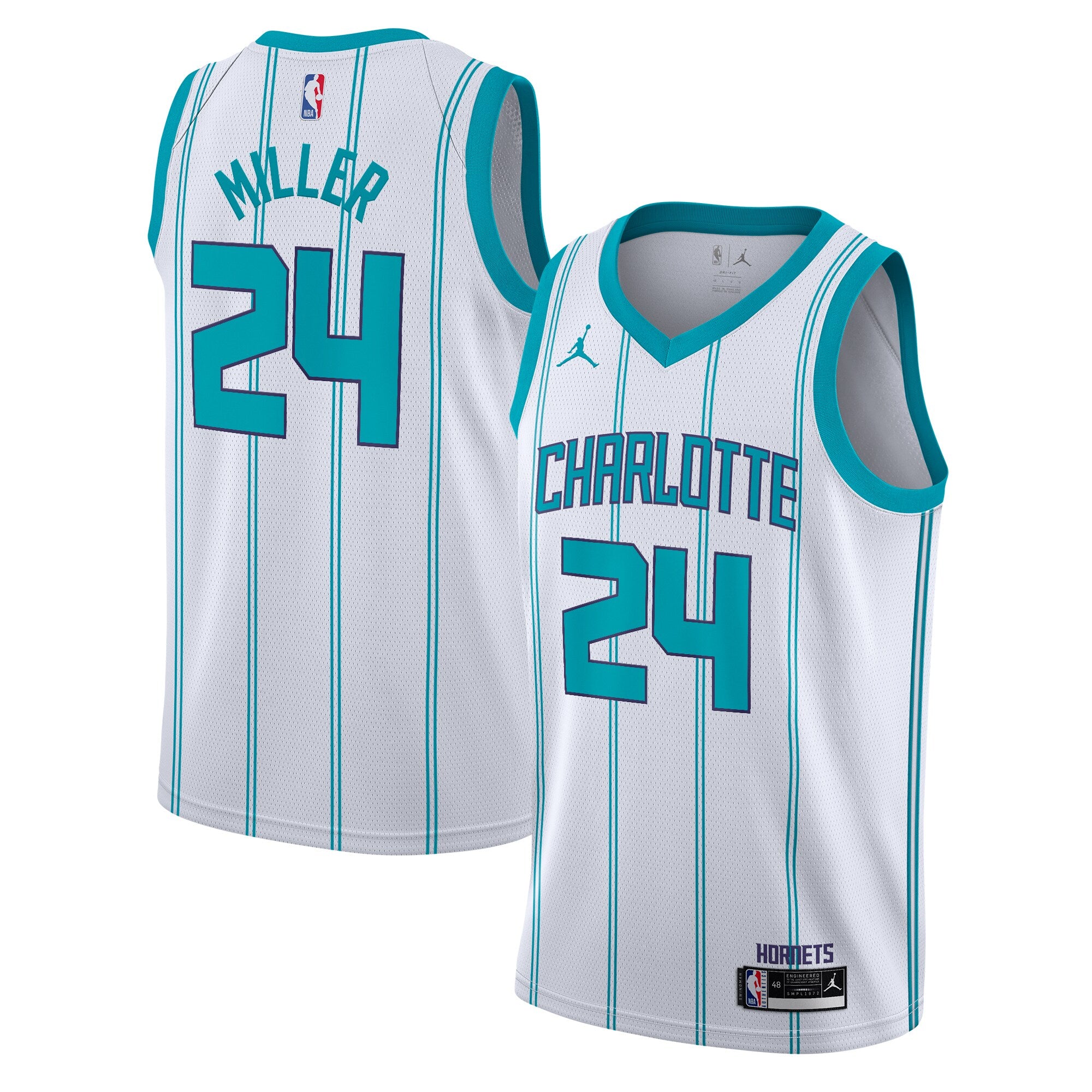 Brandon Miller Charlotte Hornets Association Edition Swingman Jersey - White - Youth