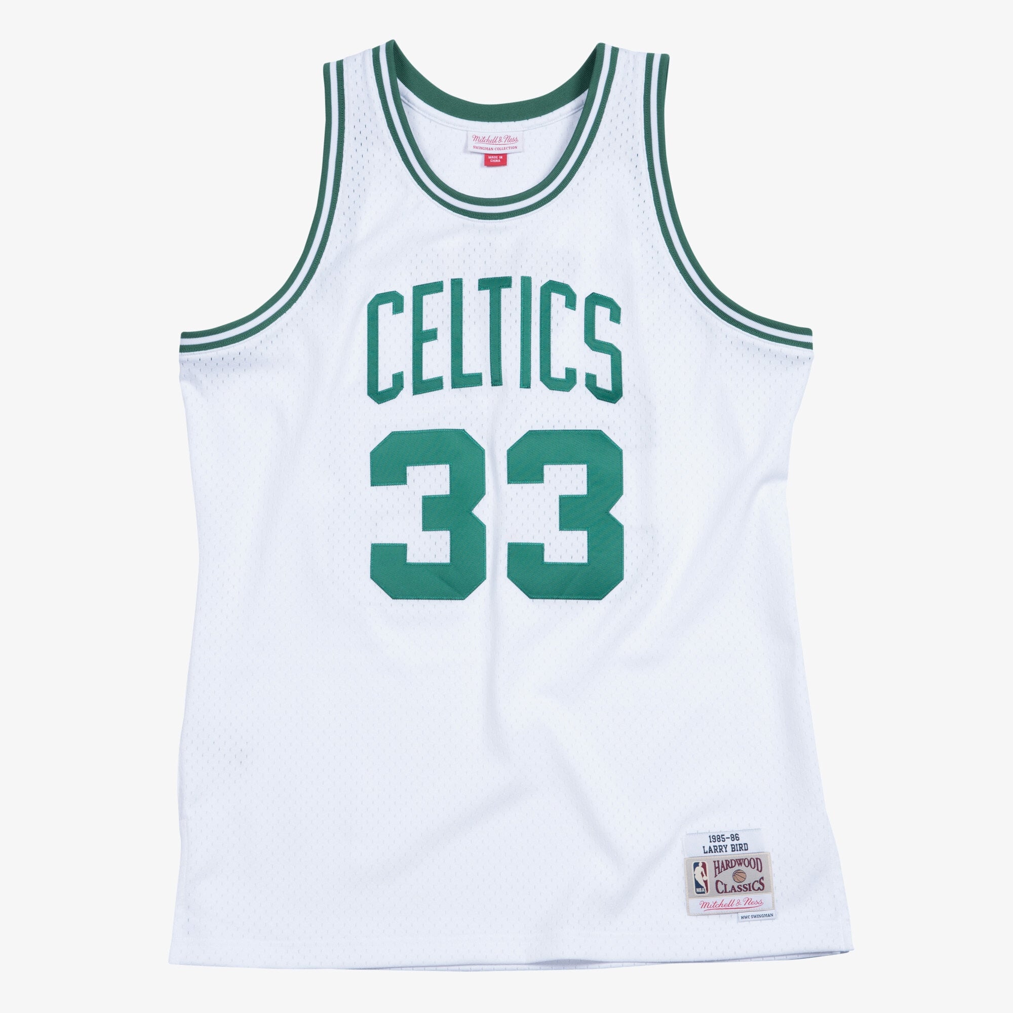 Larry Bird Boston Celtics 1985-86 Swingman Home Jersey