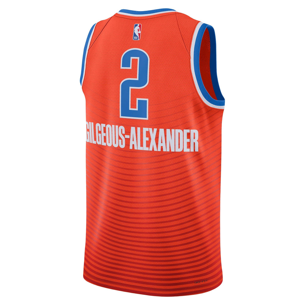 Shai Gilgeous-Alexander Oklahoma City Thunder Replica Swingman Statement Jersey - Unisex