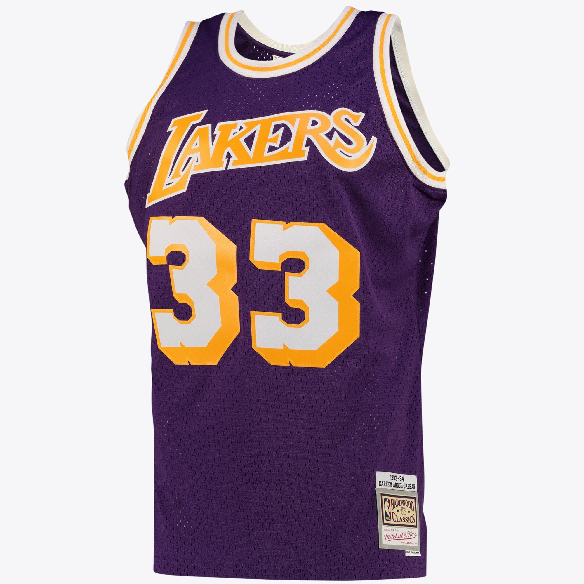 Kareem Abdul-Jabbar Los Angeles Lakers Swingman Alternate Jersey - Purple - Mens