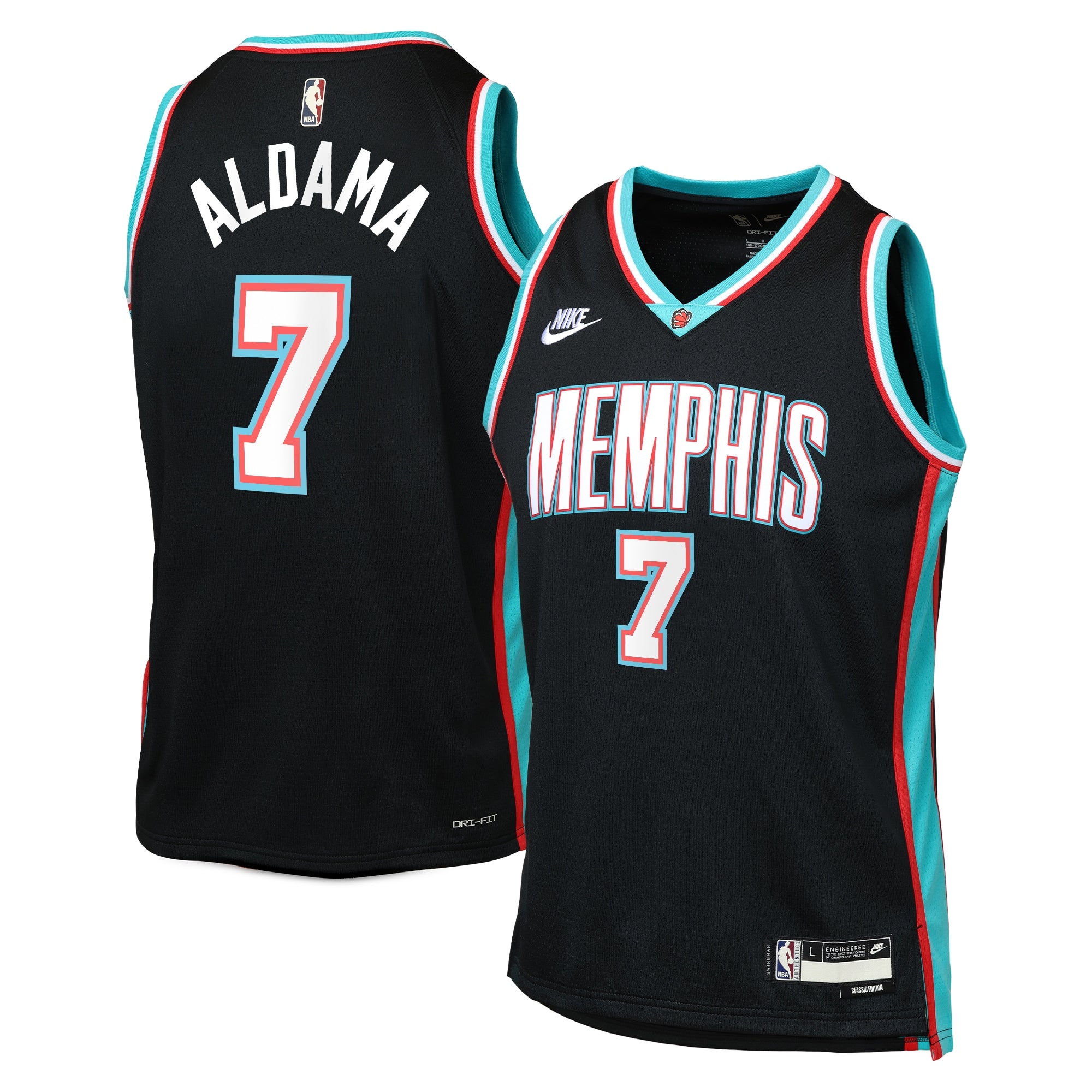 Santi Aldama Memphis Grizzlies Classic Edition Jersey - Black - Youth