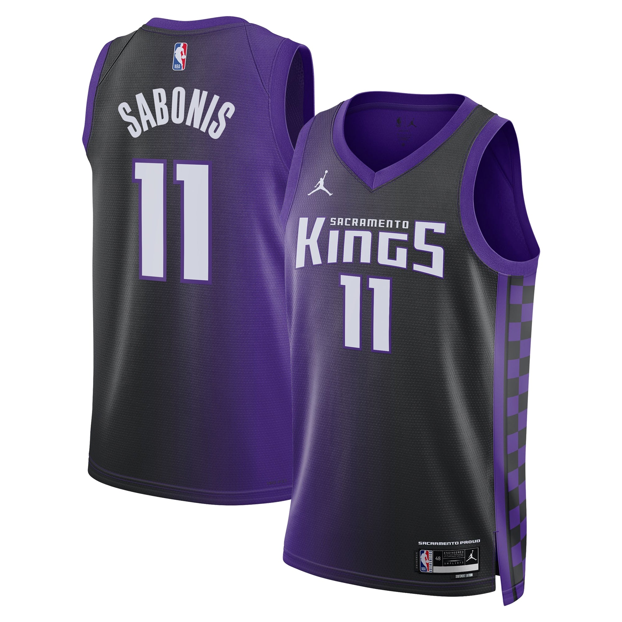 Domantas Sabonis Sacramento Kings Statement Edition Swingman Jersey - Purple - Unisex