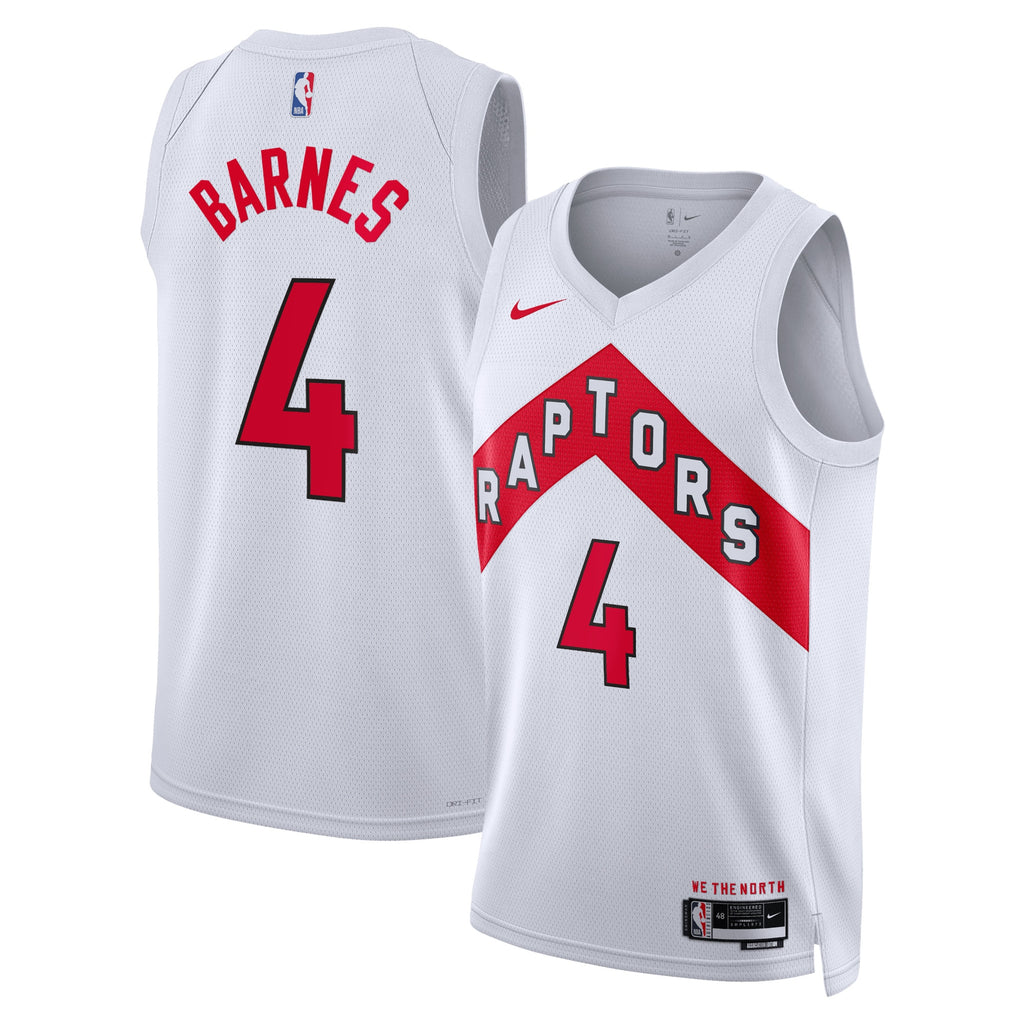 Scottie Barnes Toronto Raptors Association Edition Swingman Jersey - White - Unisex