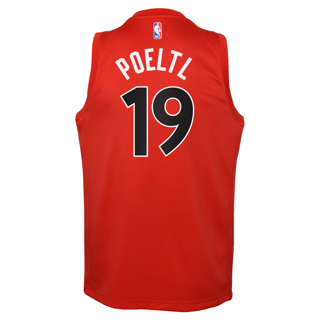 Jakob Poeltl Toronto Raptors Icon Edition Swingman Jersey - Red - Youth