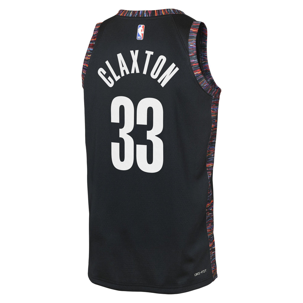 Nic Claxton Brooklyn Nets 2025/26 City Edition Swingman Jersey - Black - Youth