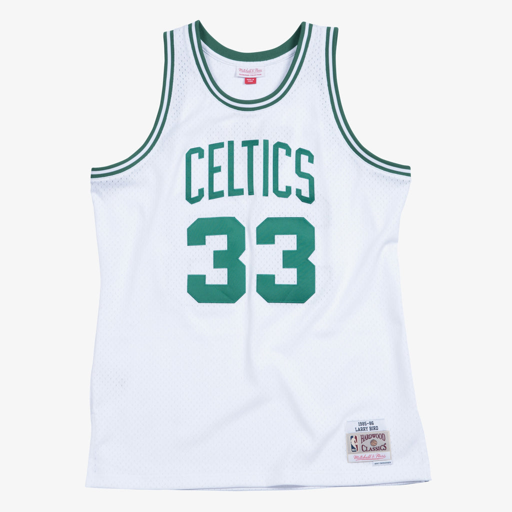Larry Bird Boston Celtics 1985-86 Swingman Home Jersey