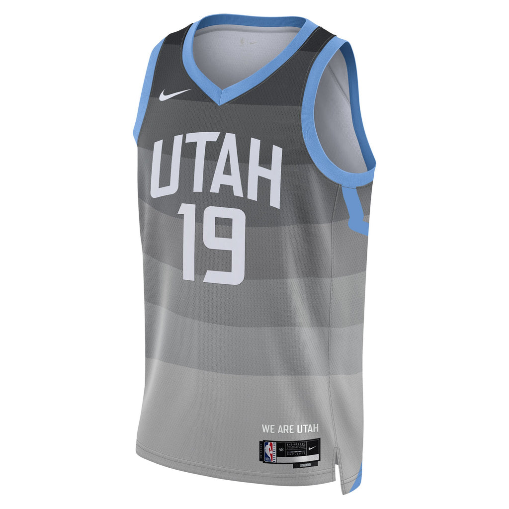 Ace Bailey Utah Jazz 2025/26 City Edition Swingman Jersey - Gray - Unisex