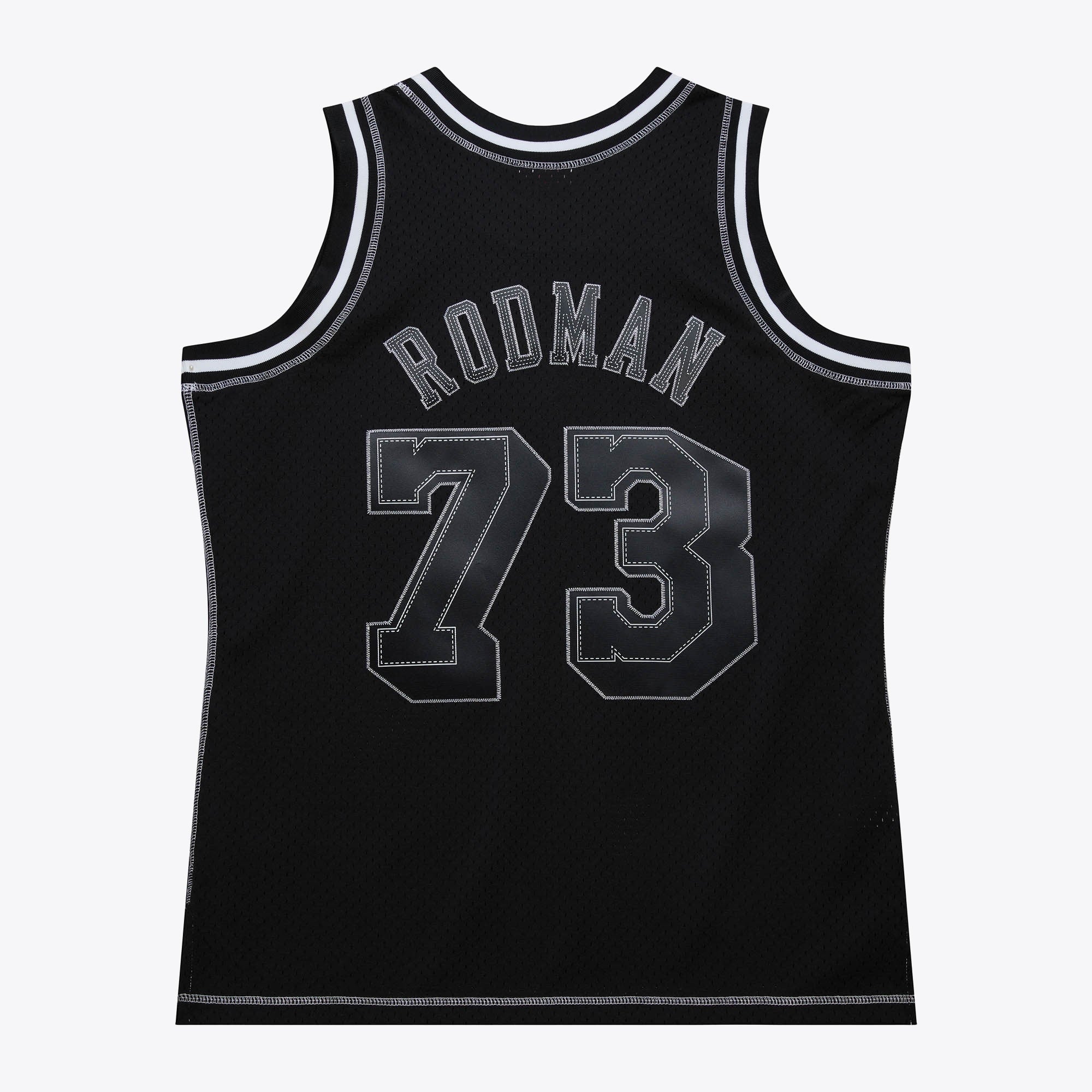 Dennis Rodman Los Angeles Lakers 1998 Contrast 2K Swingman Jersey - Black