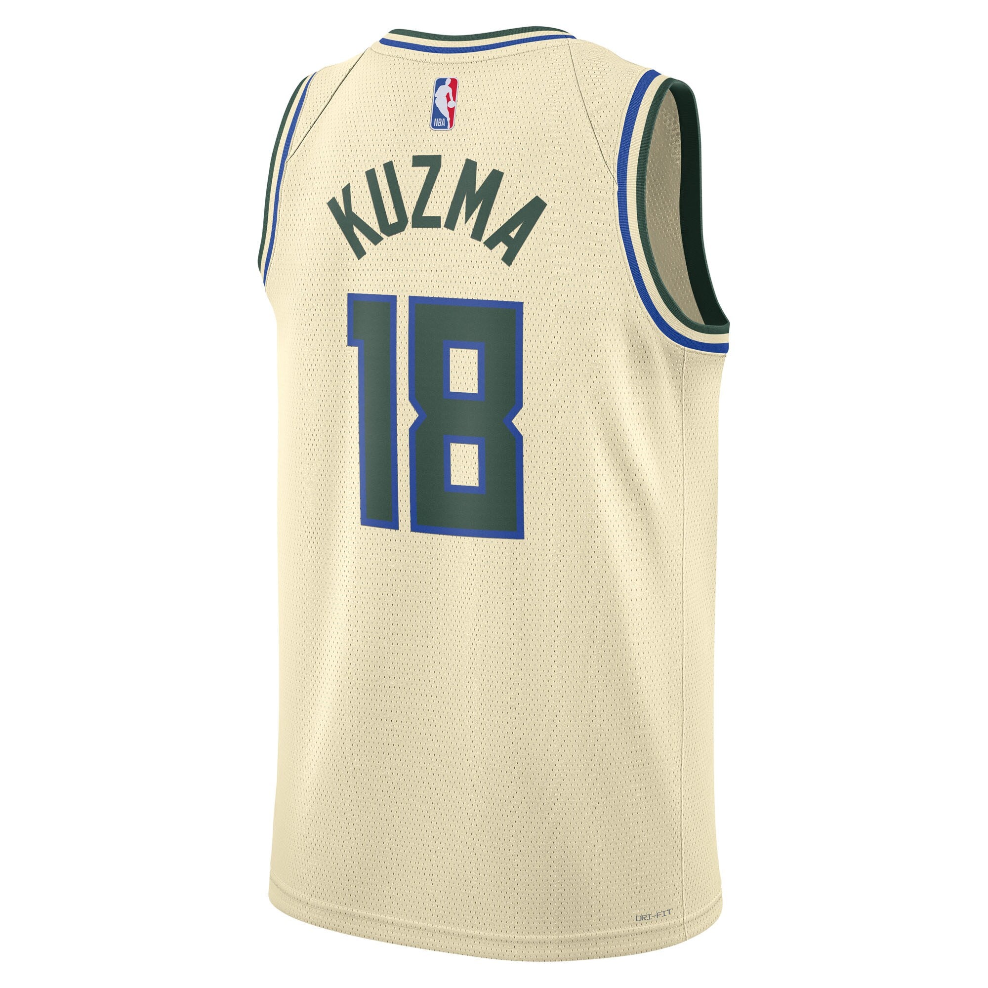Kyle Kuzma Milwaukee Bucks 2025/26 City Edition Swingman Jersey - Cream - Unisex