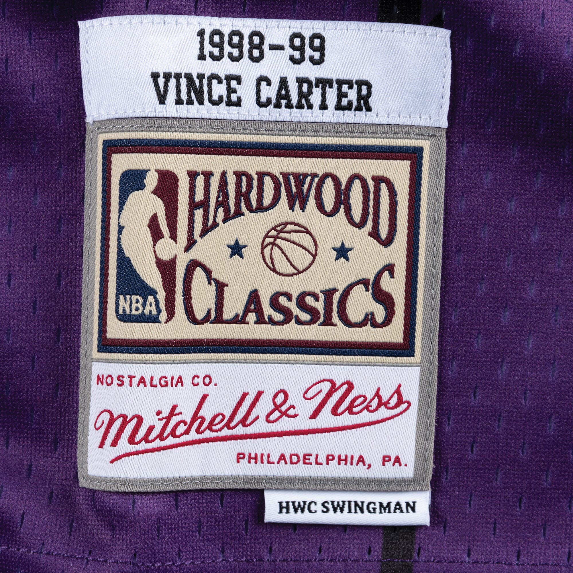 Vince Carter Toronto Raptors 1998-99 Swingman Road Jersey