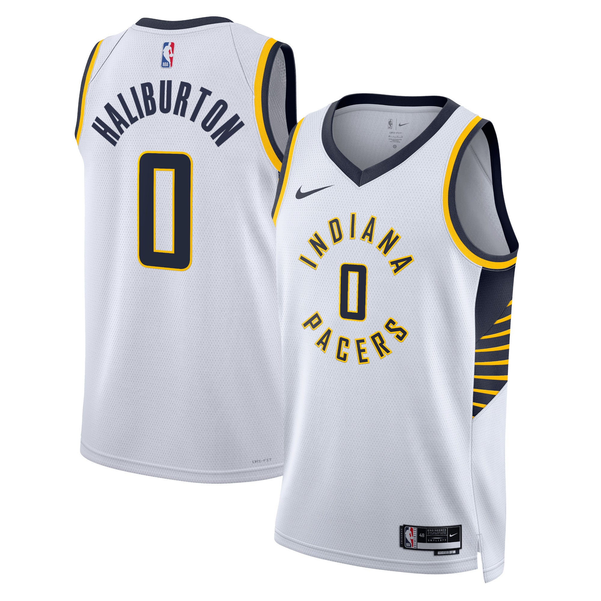 Tyrese Haliburton Indiana Pacers Association Edition Swingman Jersey - White - Unisex