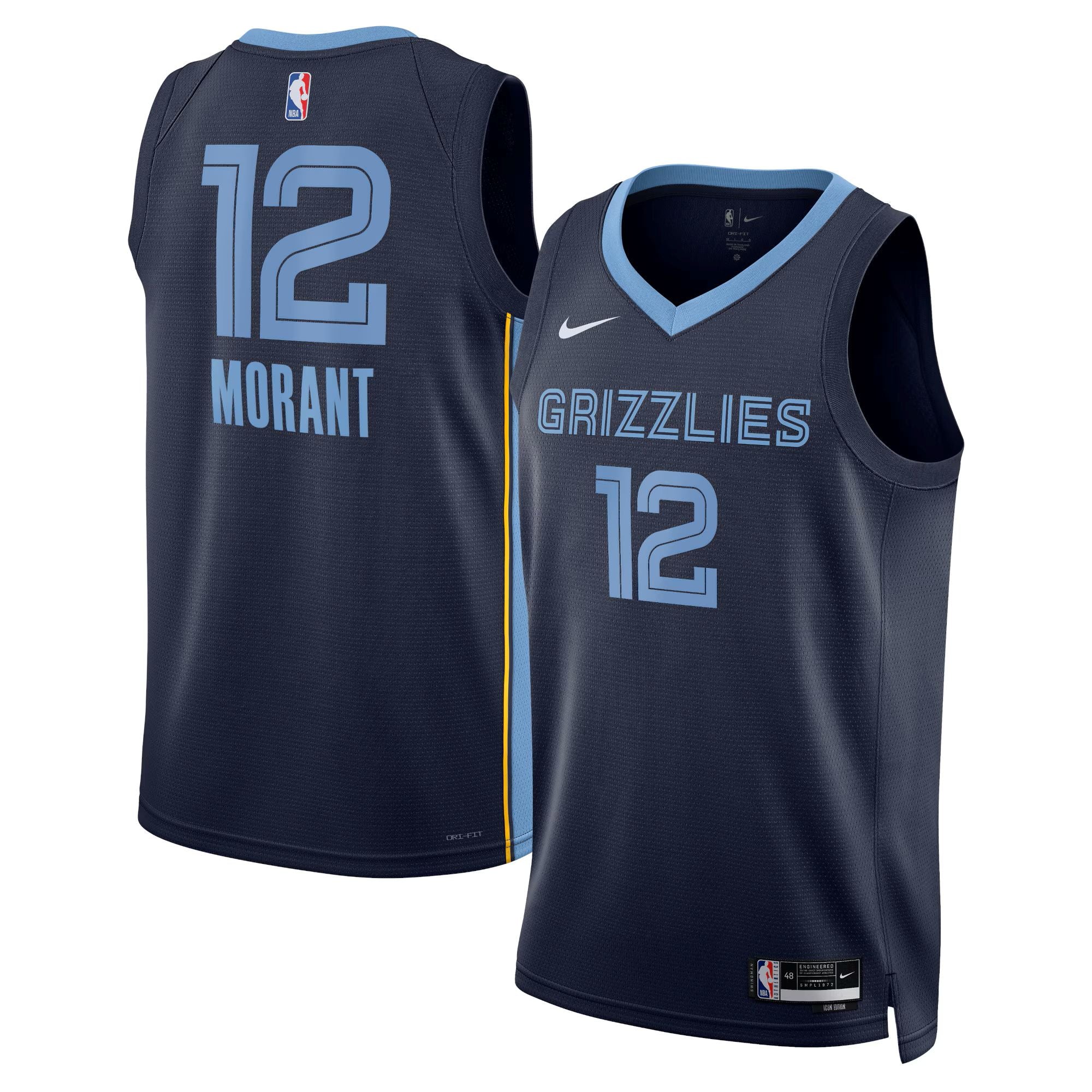 Ja Morant Memphis Grizzlies Icon Edition Swingman Jersey - Unisex
