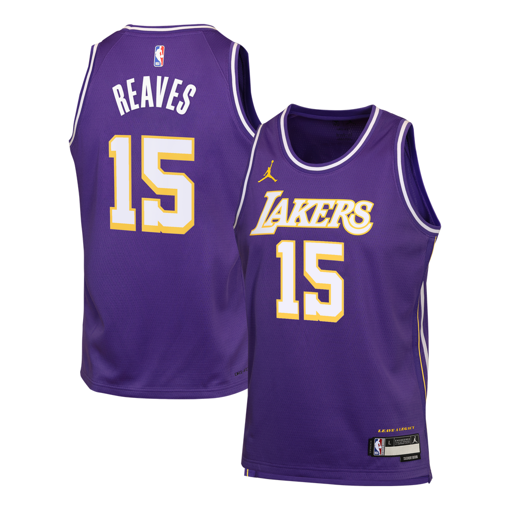 Austin Reaves Los Angeles Lakers Statement Edition Jersey - Purple - Youth
