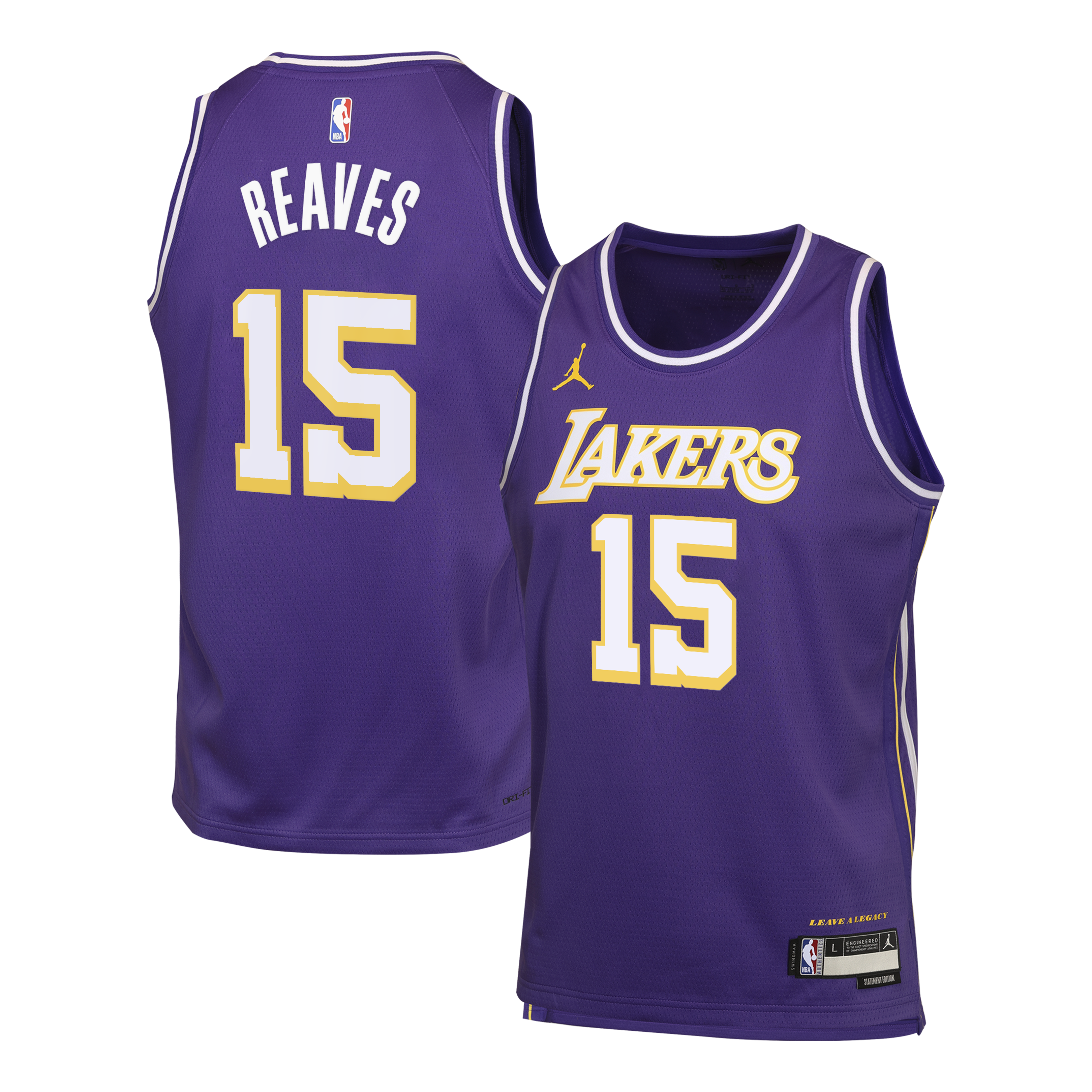 Austin Reaves Los Angeles Lakers Statement Edition Jersey - Purple - Youth