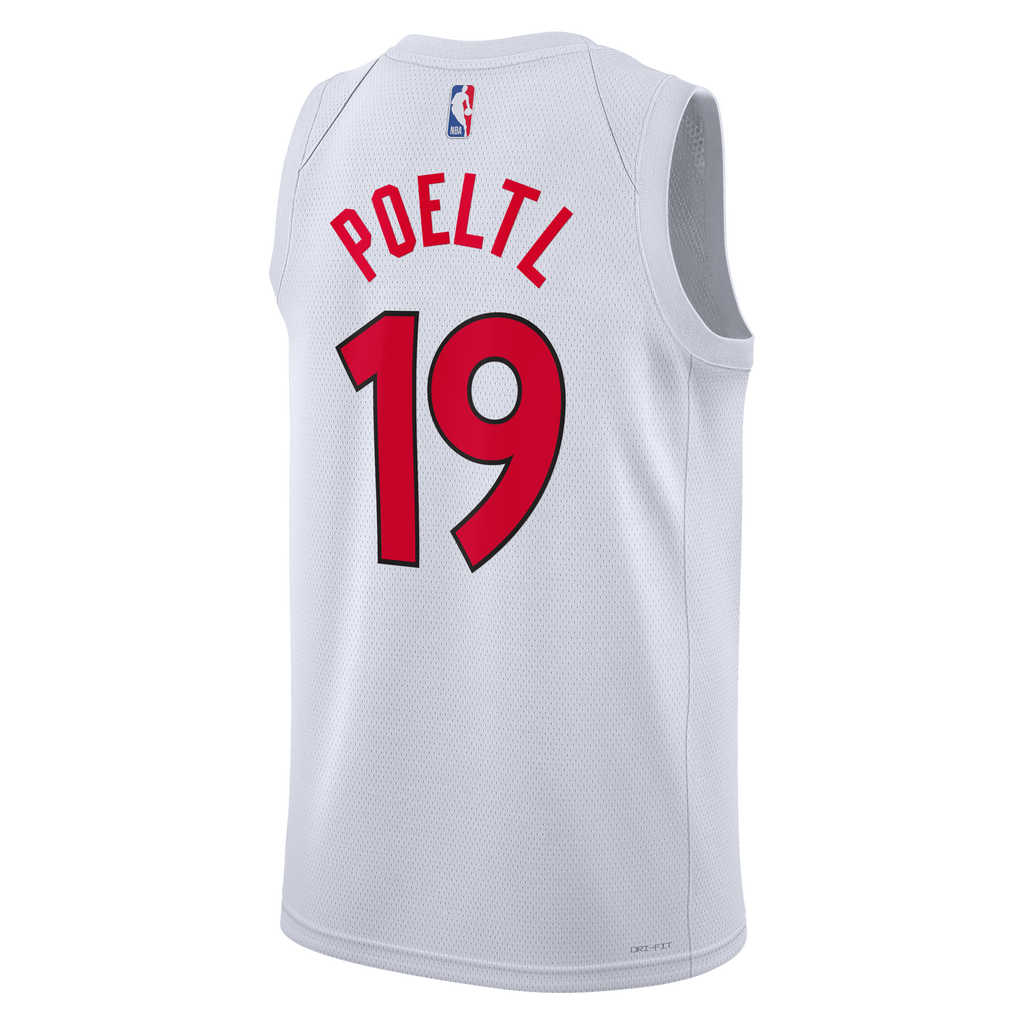 Jakob Poeltl Toronto Raptors Association Edition Swingman Jersey - White - Unisex