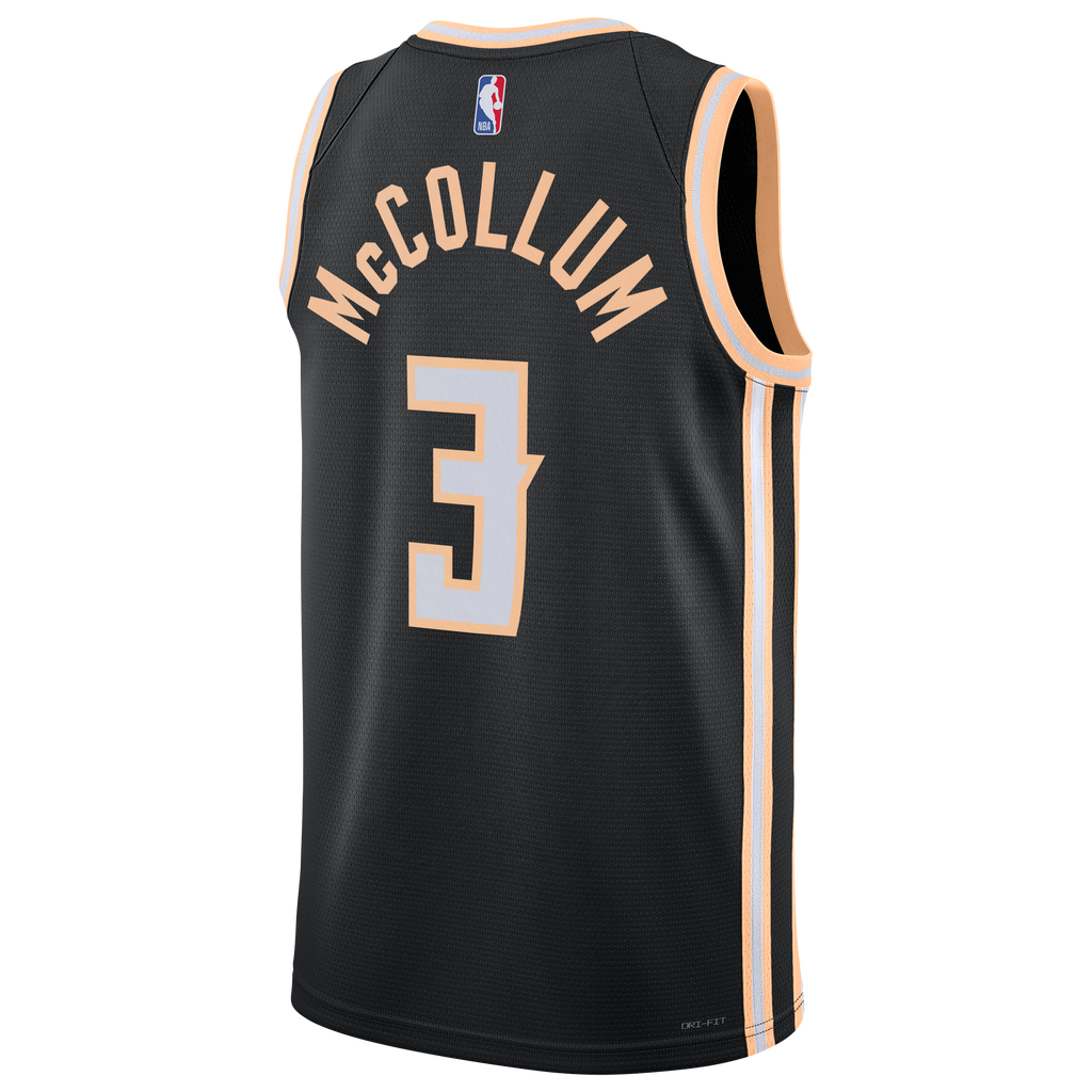 CJ McCollum Atlanta Hawks 2025/26 City Edition Swingman Jersey - Black - Unisex