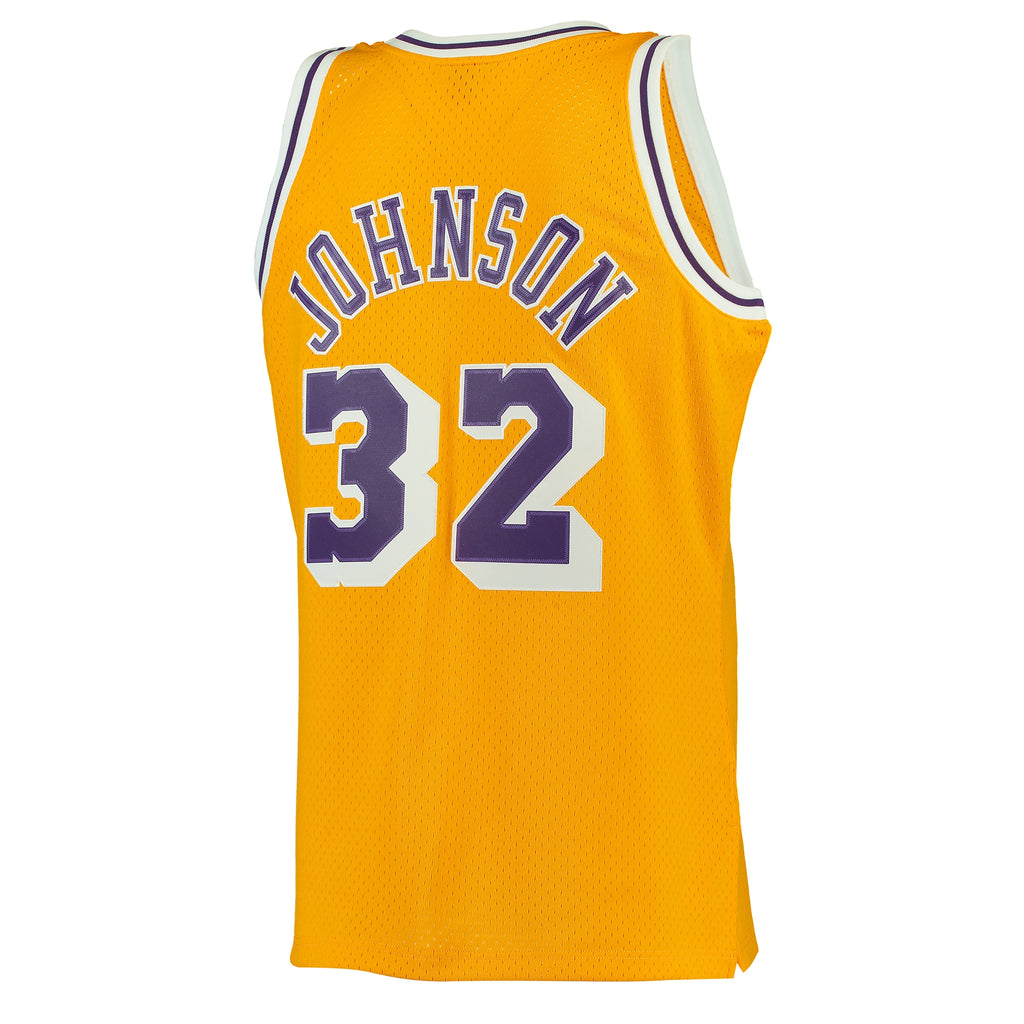 Magic Johnson Los Angeles Lakers 1984-85 Hardwood Classics Swingman Jersey - Mens