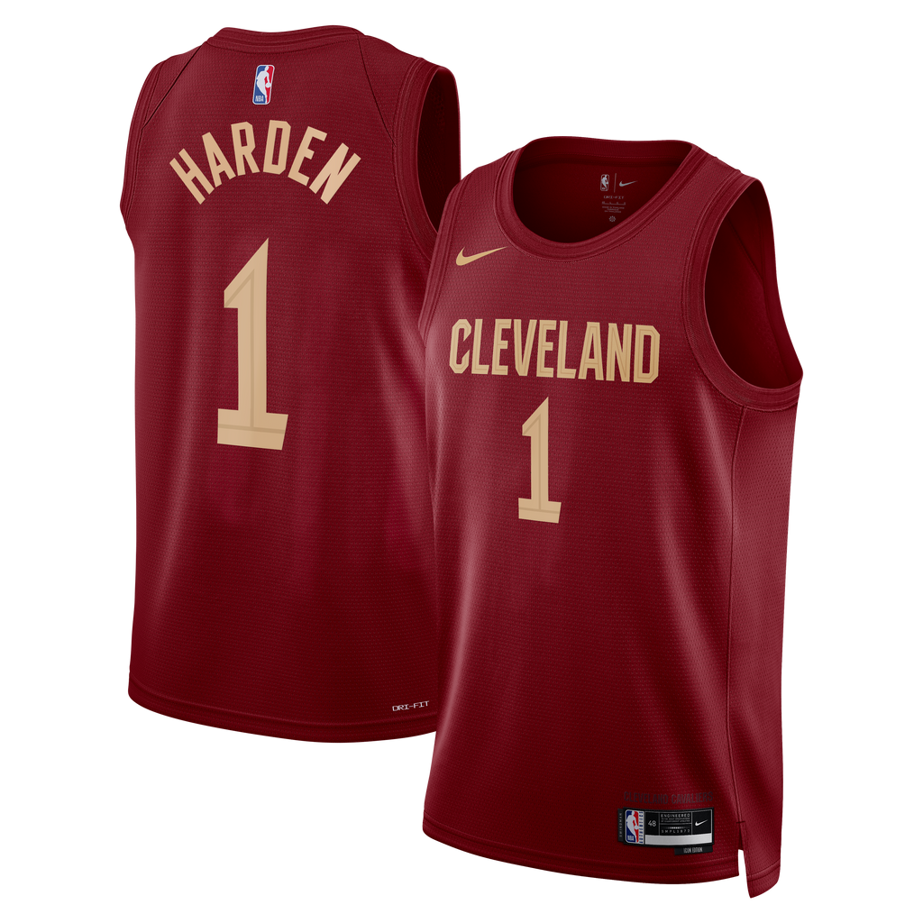 James Harden Cleveland Cavaliers Icon Edition Swingman Jersey - Wine - Unisex