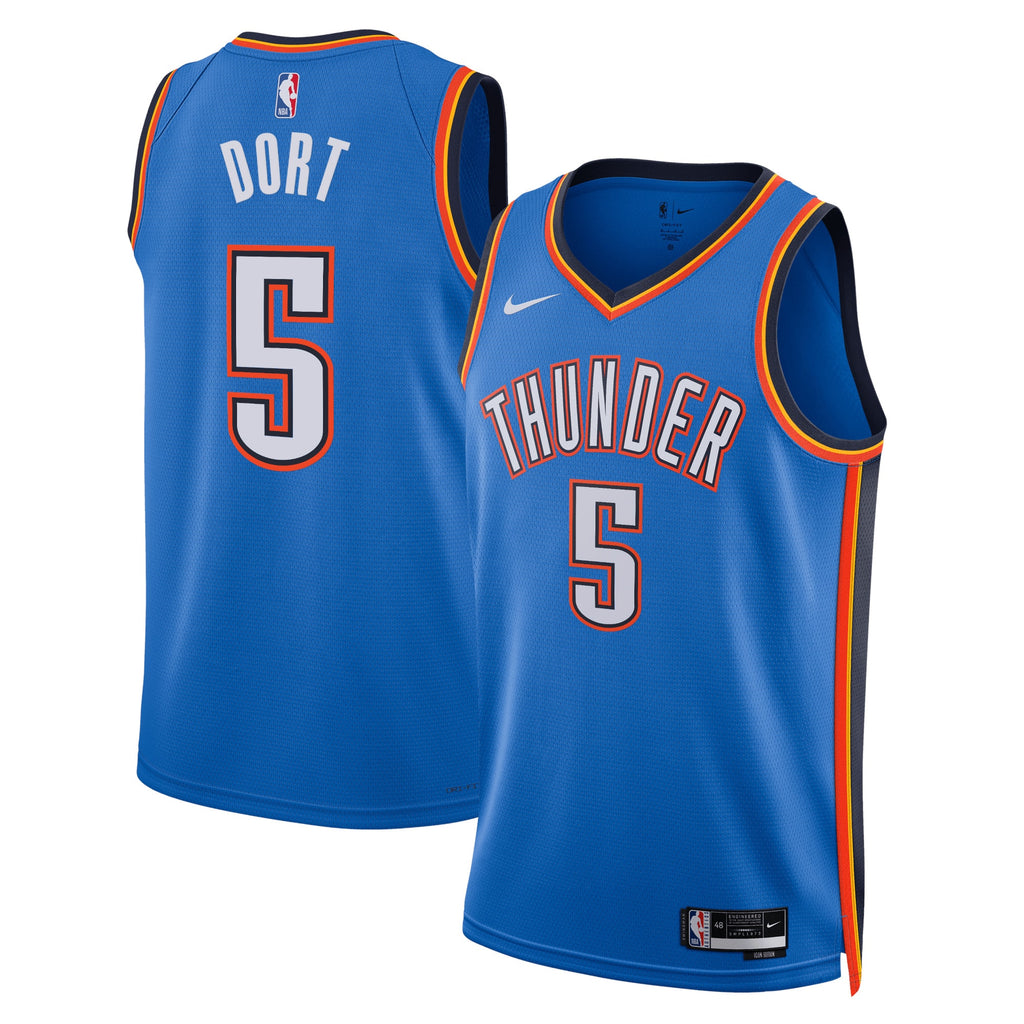 Luguentz Dort Oklahoma City Thunder Icon Edition Swingman Jersey - Blue - Unisex
