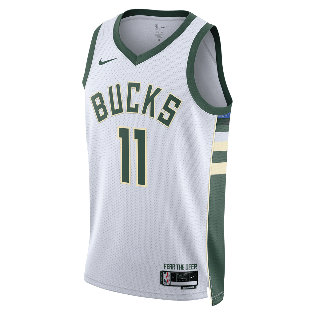 Tyler Herro Milwaukee Bucks Association Edition Swingman Jersey - White - Unisex