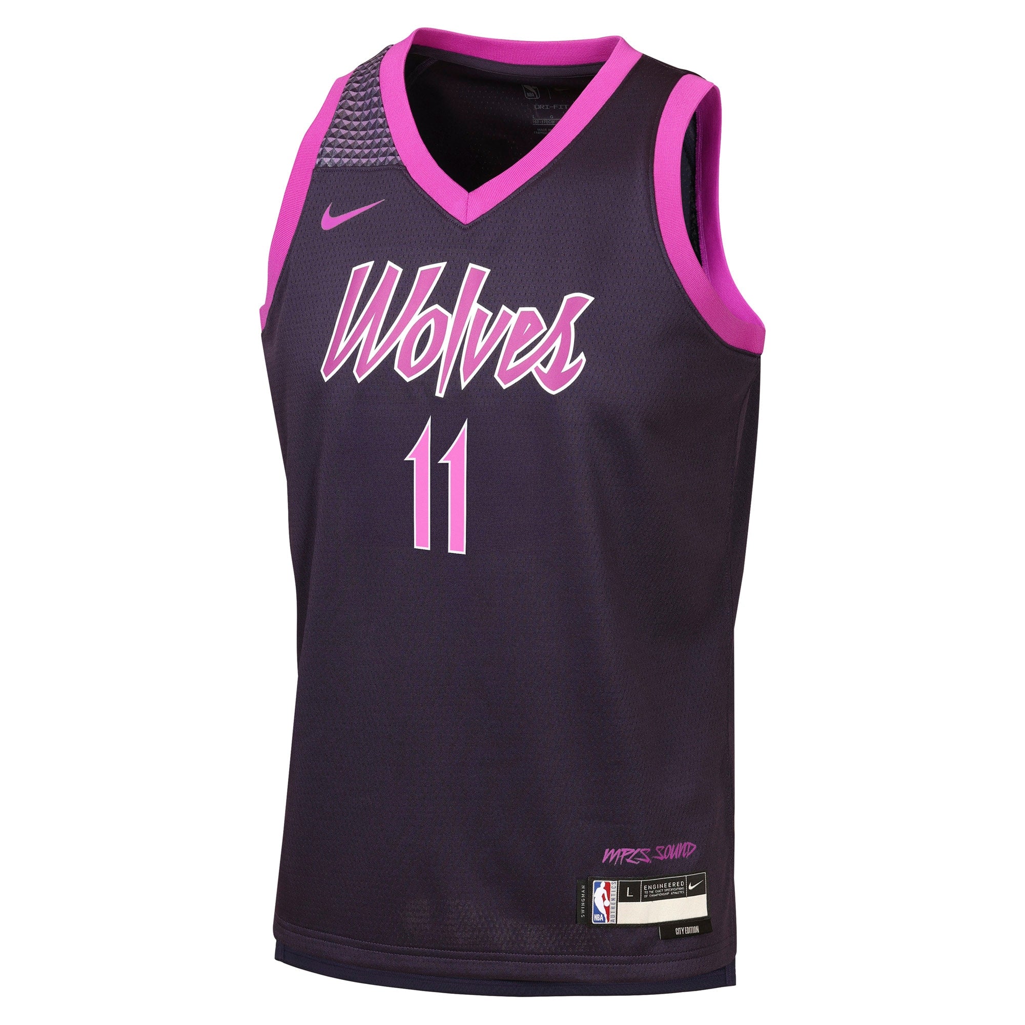 Naz Reid Minnesota Timberwolves 2025/26 City Edition Swingman Jersey - Black - Youth