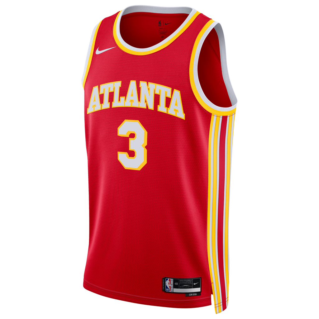 CJ McCollum Atlanta Hawks Icon Edition Swingman Jersey - Red - Unisex